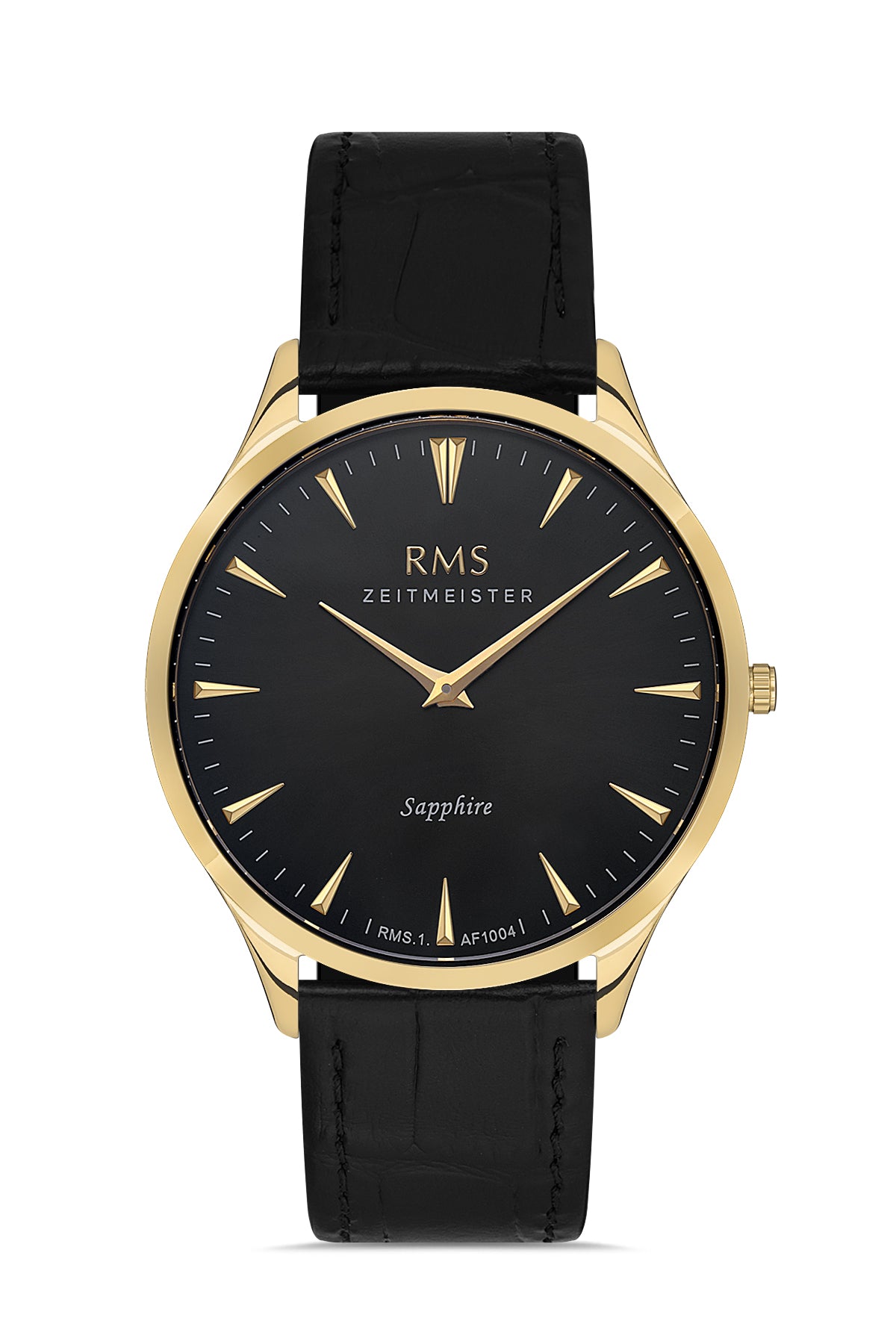 RMS Gümüş Kadran Sarı Kaplamalı Erkek Saati