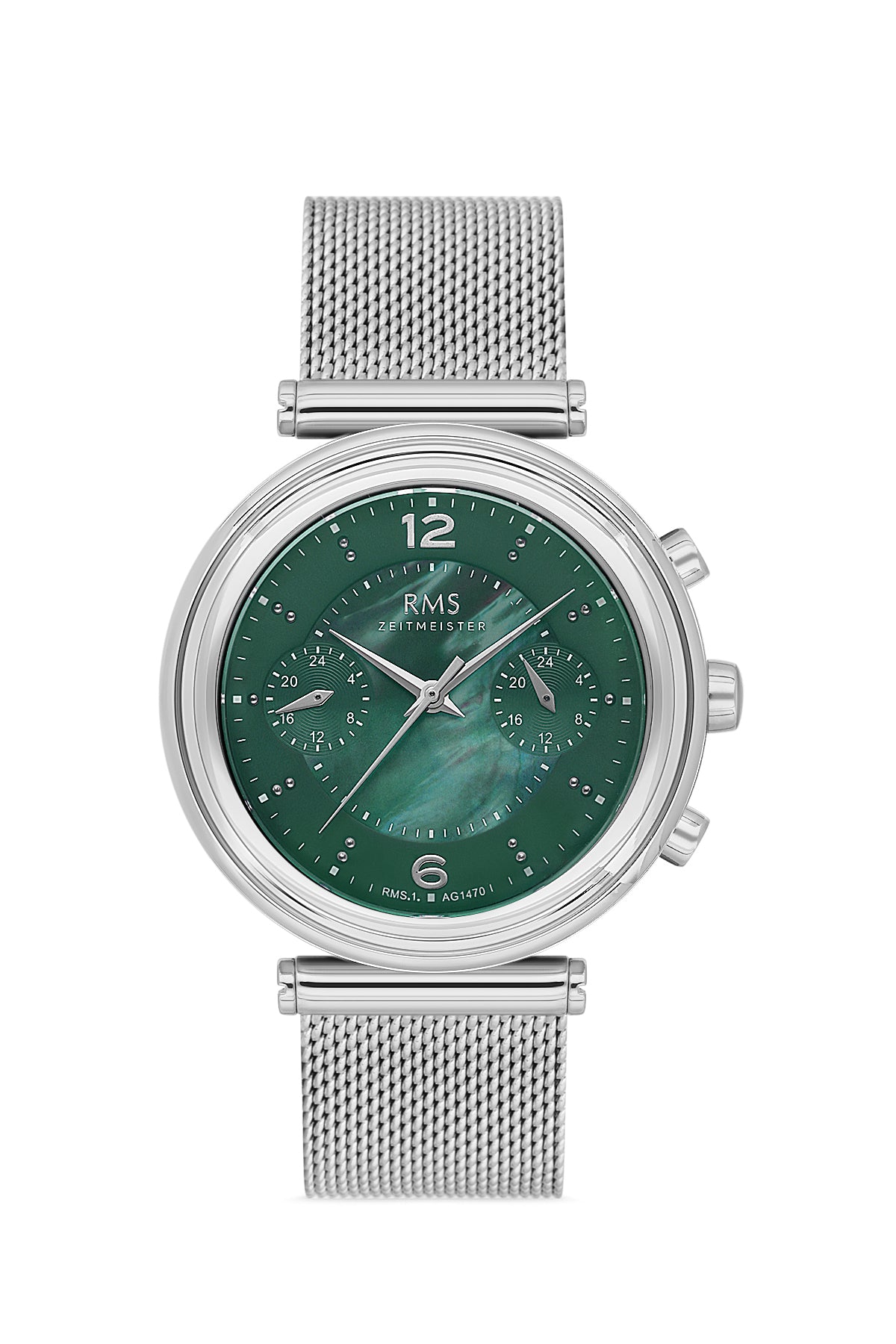 RMS Yeşil Kadran Gümüş Kaplama Kadın Kol Saati