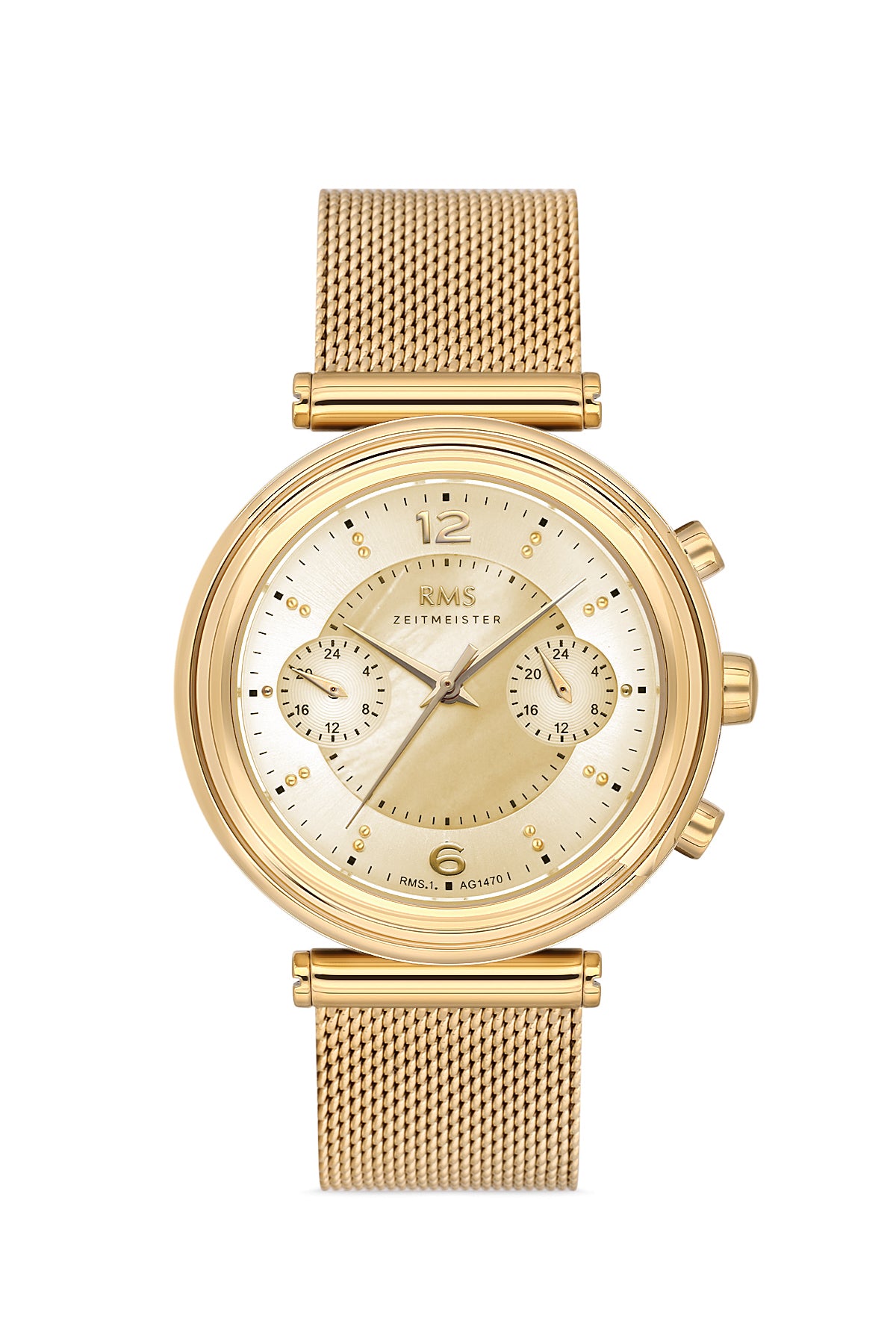 RMS Sarı Kadran Sarı Kaplamalı Kadın Kol Saati