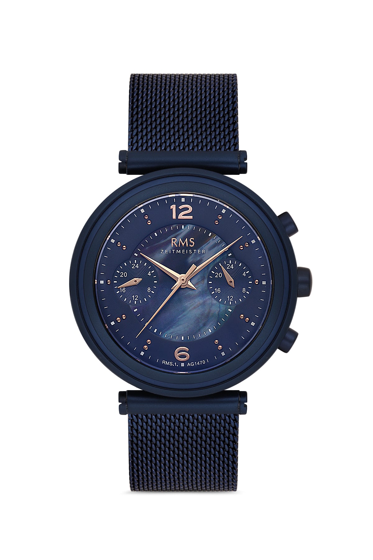 RMS Mavi Kadran Mavi Kaplamalı Kadın Saati