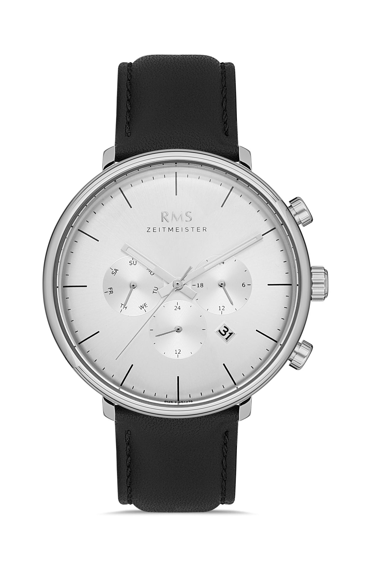 RMS Silver Dial Silver Plated Men's Watch - RMS.1.AG1479.01