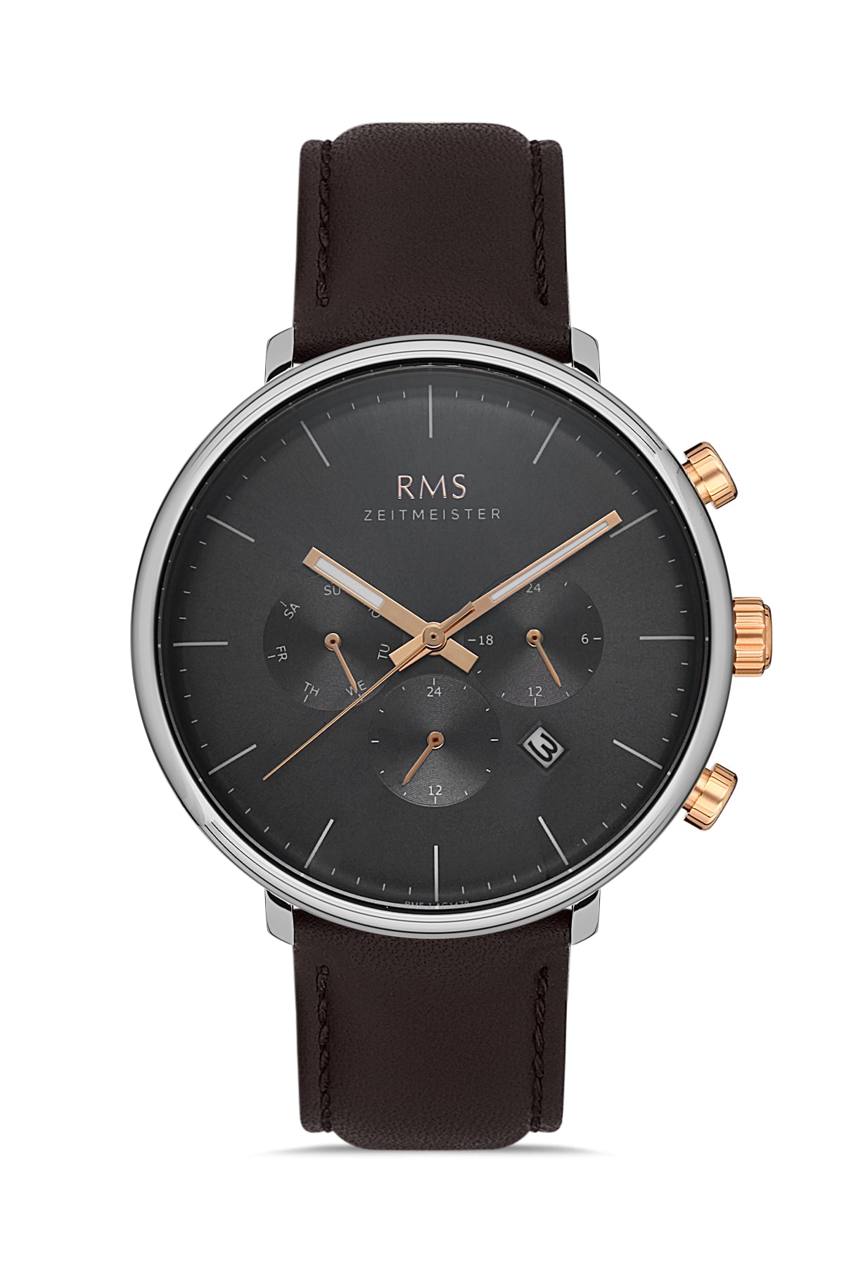 RMS Gri Kadran Gümüş Kaplama Erkek Saati