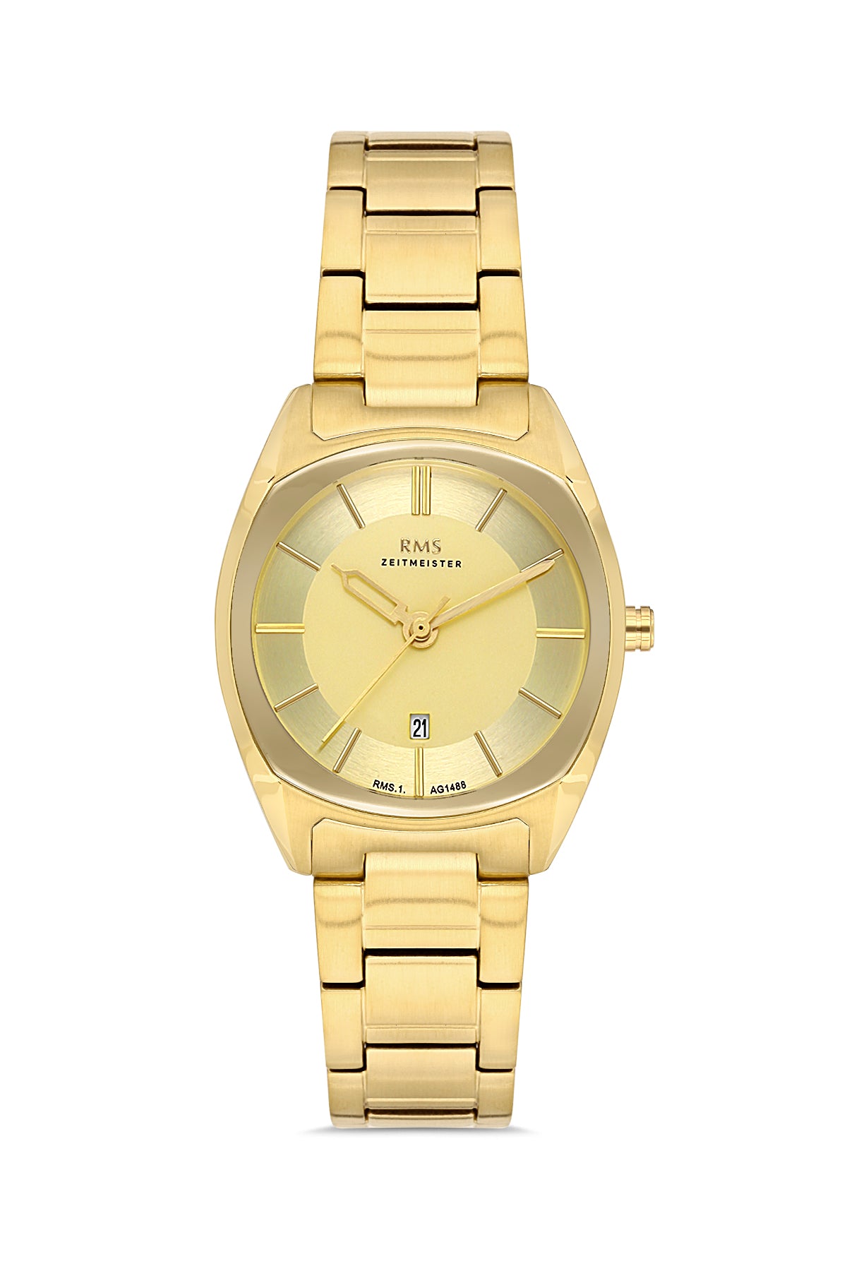 RMS Yellow Dial Yellow-Coated Women's Wristwatch - RMS.1.AG1488.06