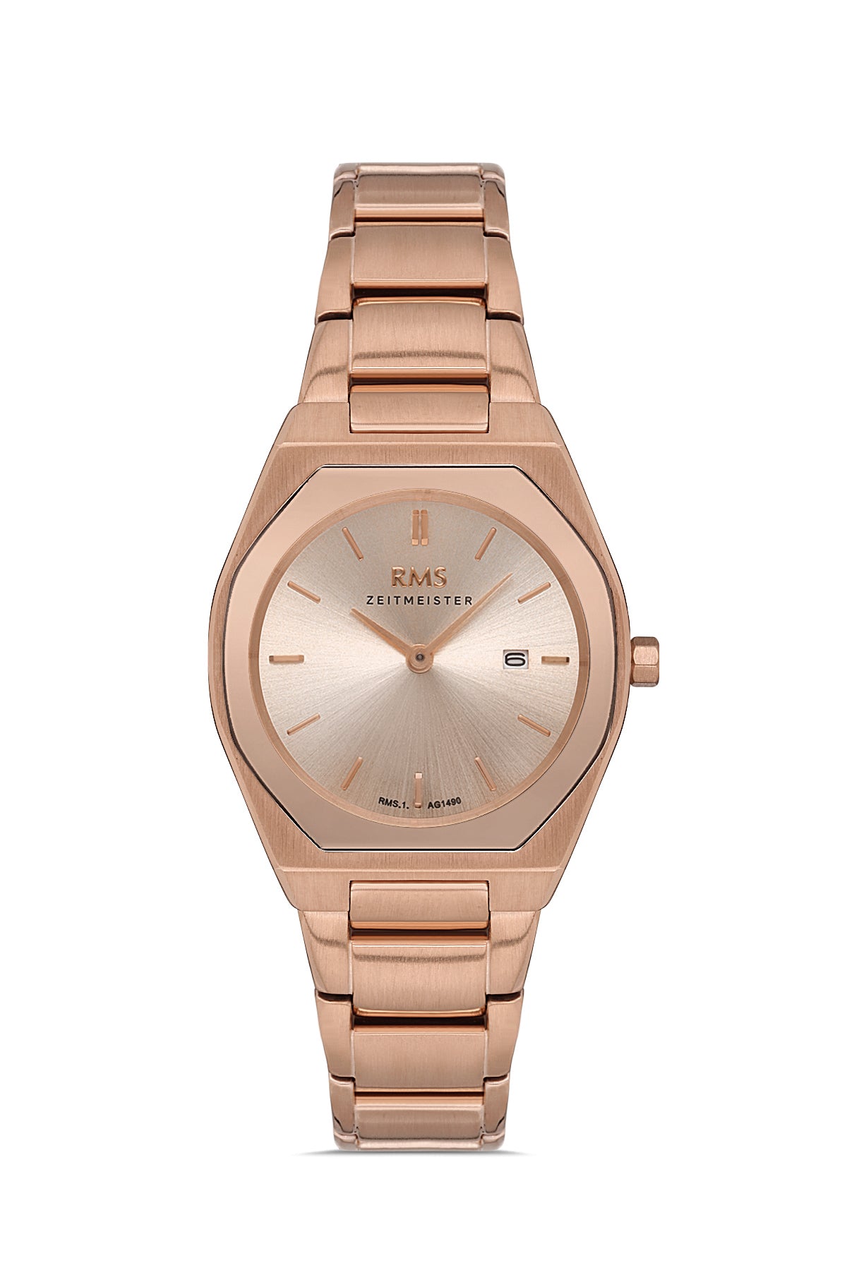 RMS Rose Dial Rose Coated Women's Watch - RMS.1.AG1490.08