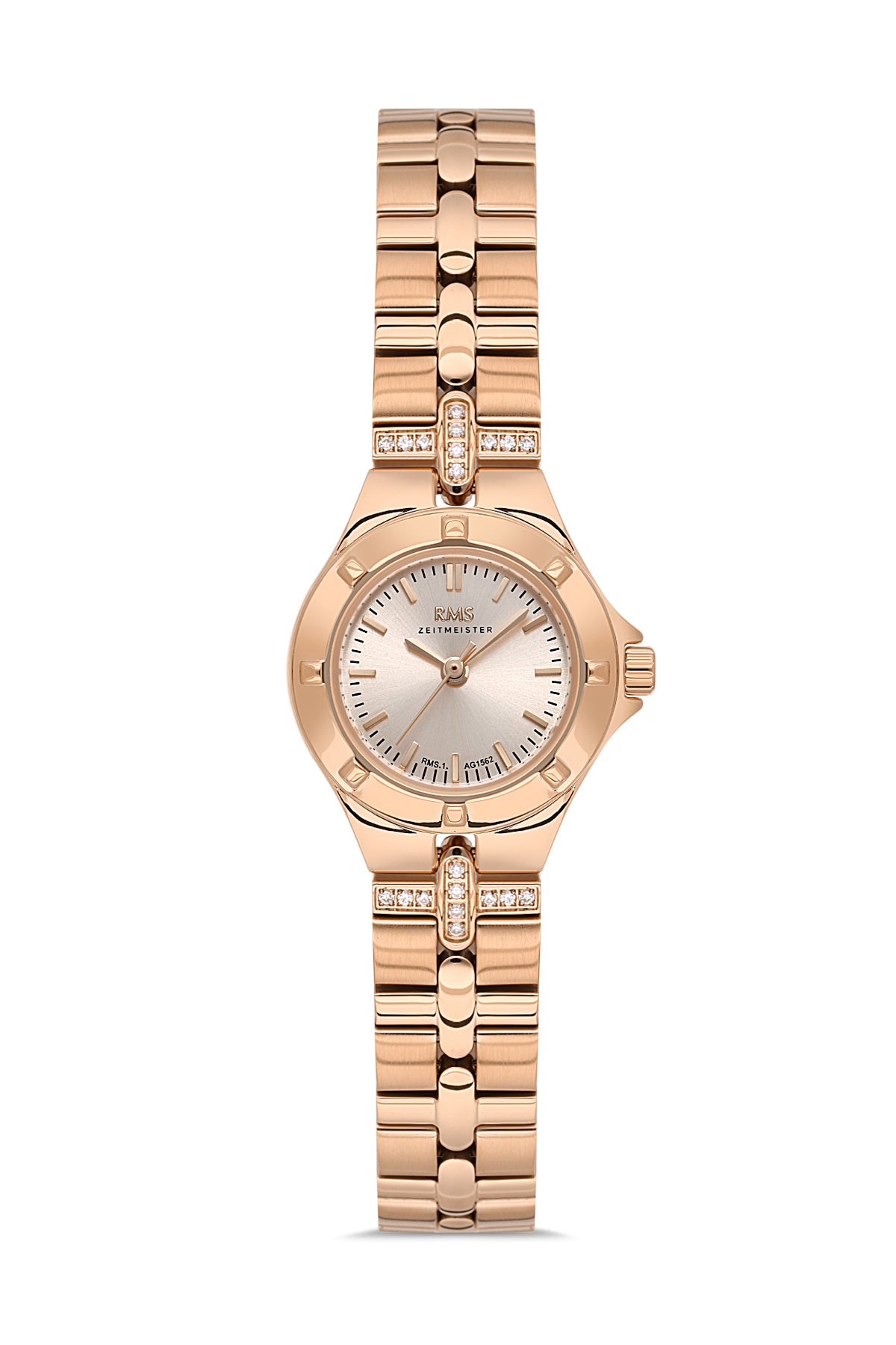 RMS Rose Dial Rose Coated Women's Wristwatch - RMS.1.AG1562.08