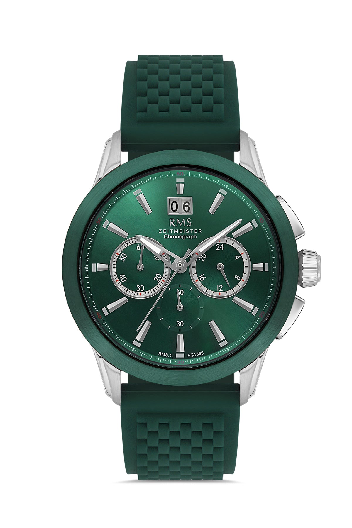 RMS Yeşil Kadran Gümüş-Yeşil Kaplama Erkek Kol Saati