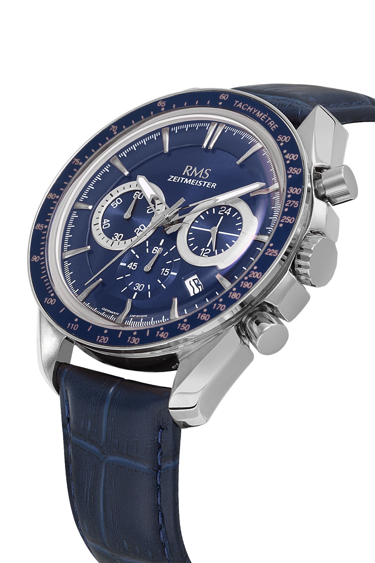 RMS Blue Dial Silver-Plated Men's Watch - RMS.1.AG1540.03 - 4
