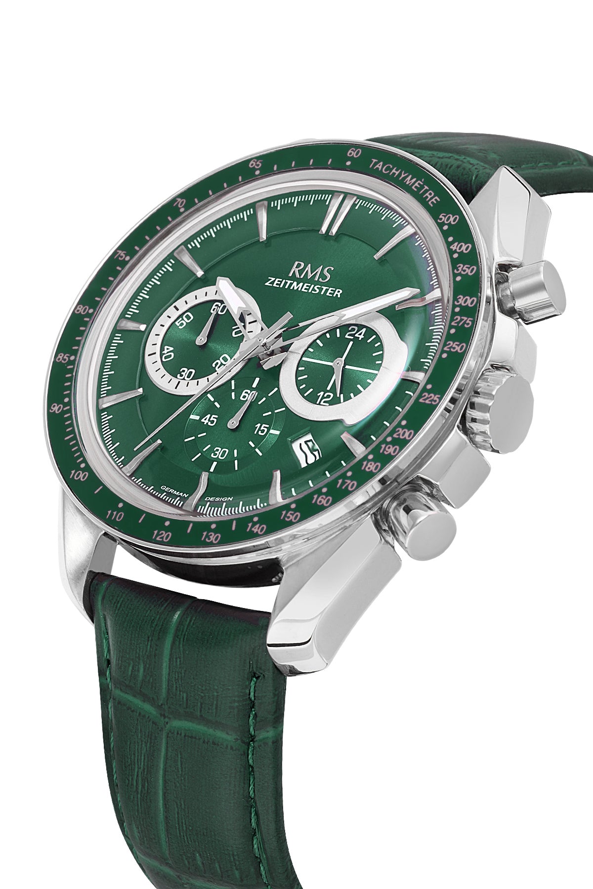RMS Green Dial Silver-Plated Men's Watch - RMS.1.AG1540.01 - 4