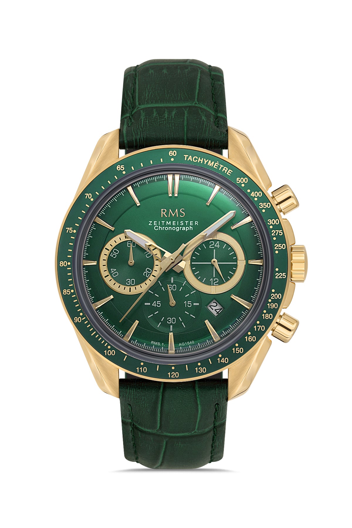 RMS Green Dial Yellow-Plated Men's Watch - RMS.1.AG1540.05
