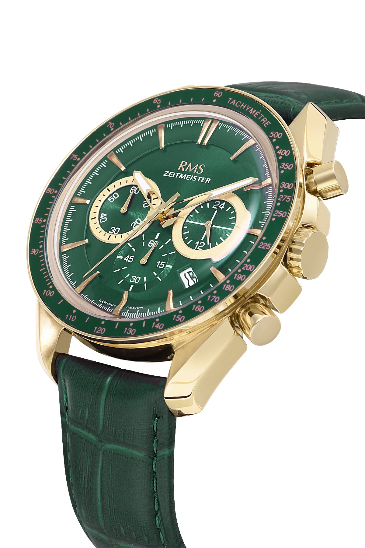 RMS Green Dial Yellow-Plated Men's Watch - RMS.1.AG1540.05 - 4