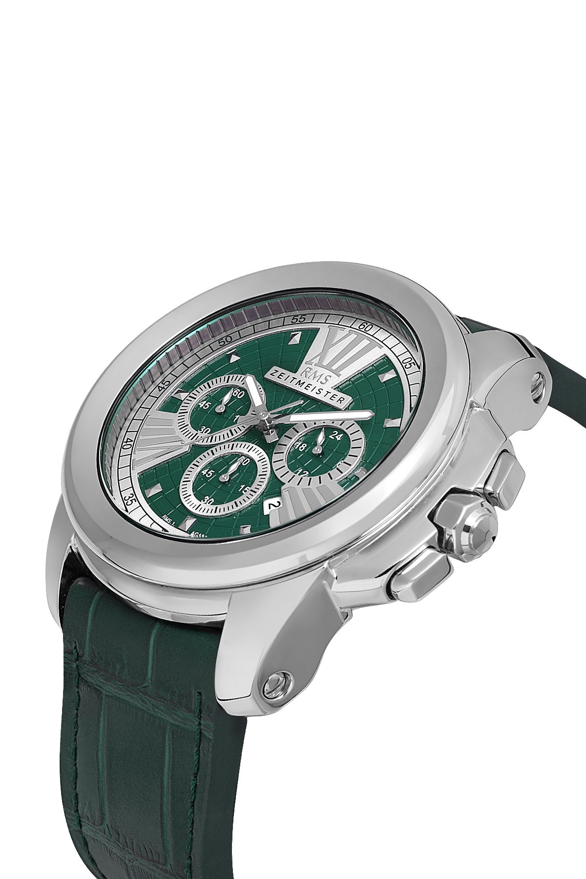 RMS Green Dial Silver Coated Men's Watch - RMS.1.AG1058.11 - 3