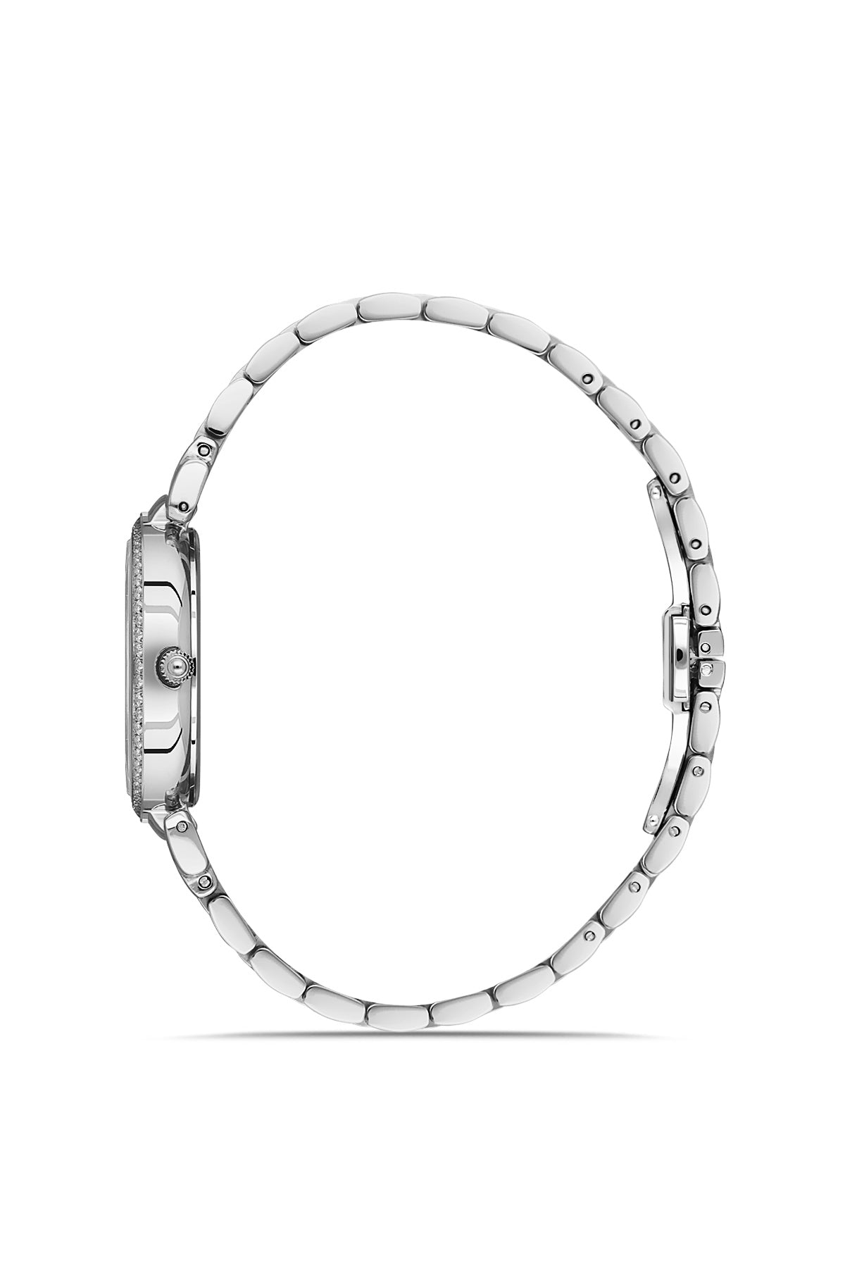 RMS Silver Plated Black Dial Women's Watch - RMS.1.AG1103.07