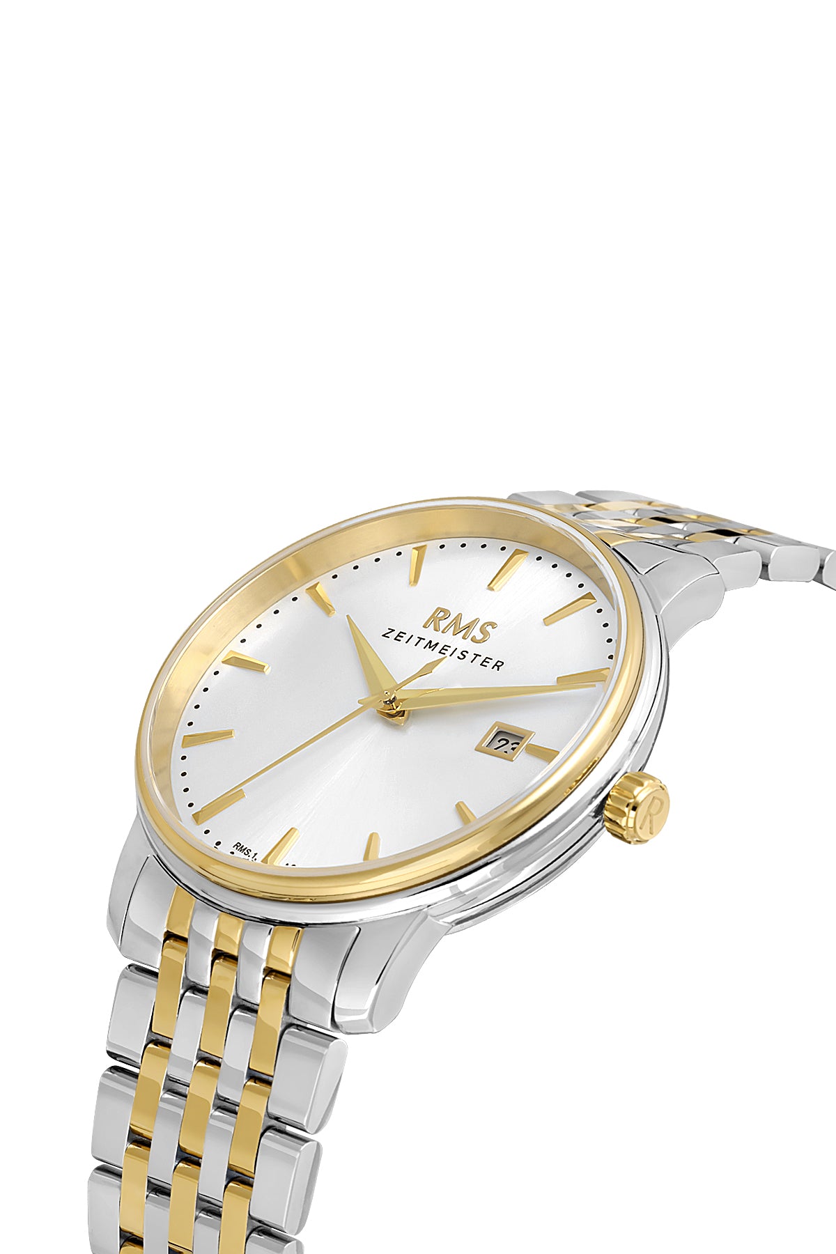 RMS Silver Dial Yellow White Coated Men's Watch - RMS.1.AG1506.06 - 3