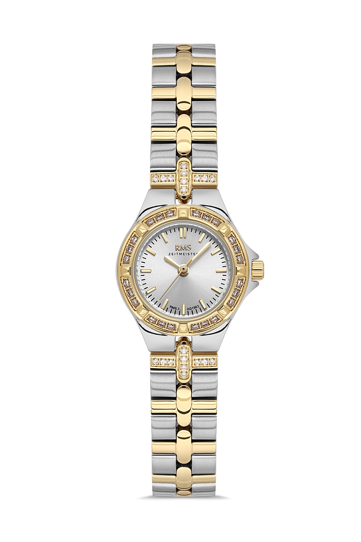 RMS Women's Quartz Silver Dial Two-Tone Gold Stainless Steel Watch - RMS.1.AG1563.04