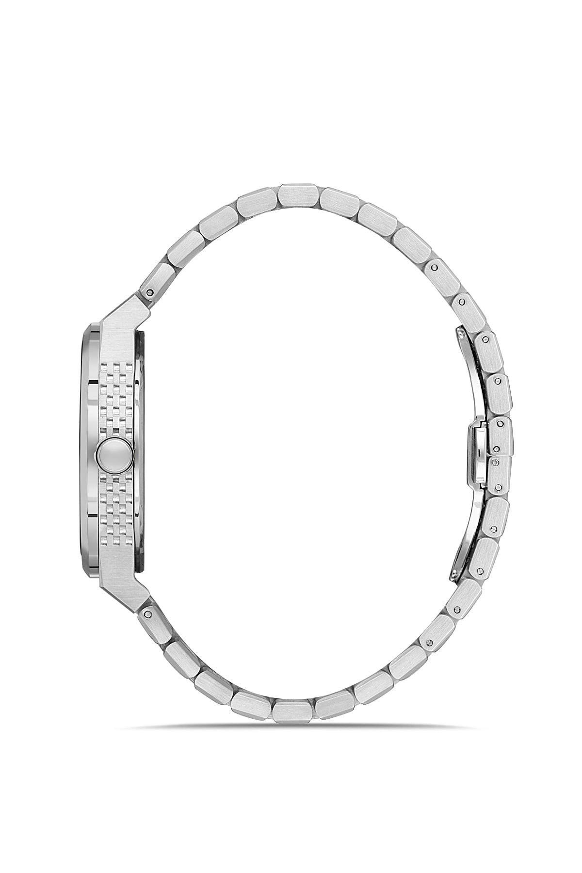 RMS Herrenuhr mit lachsfarbenem Zifferblatt, versilbert - RMS.1.AG1586.06