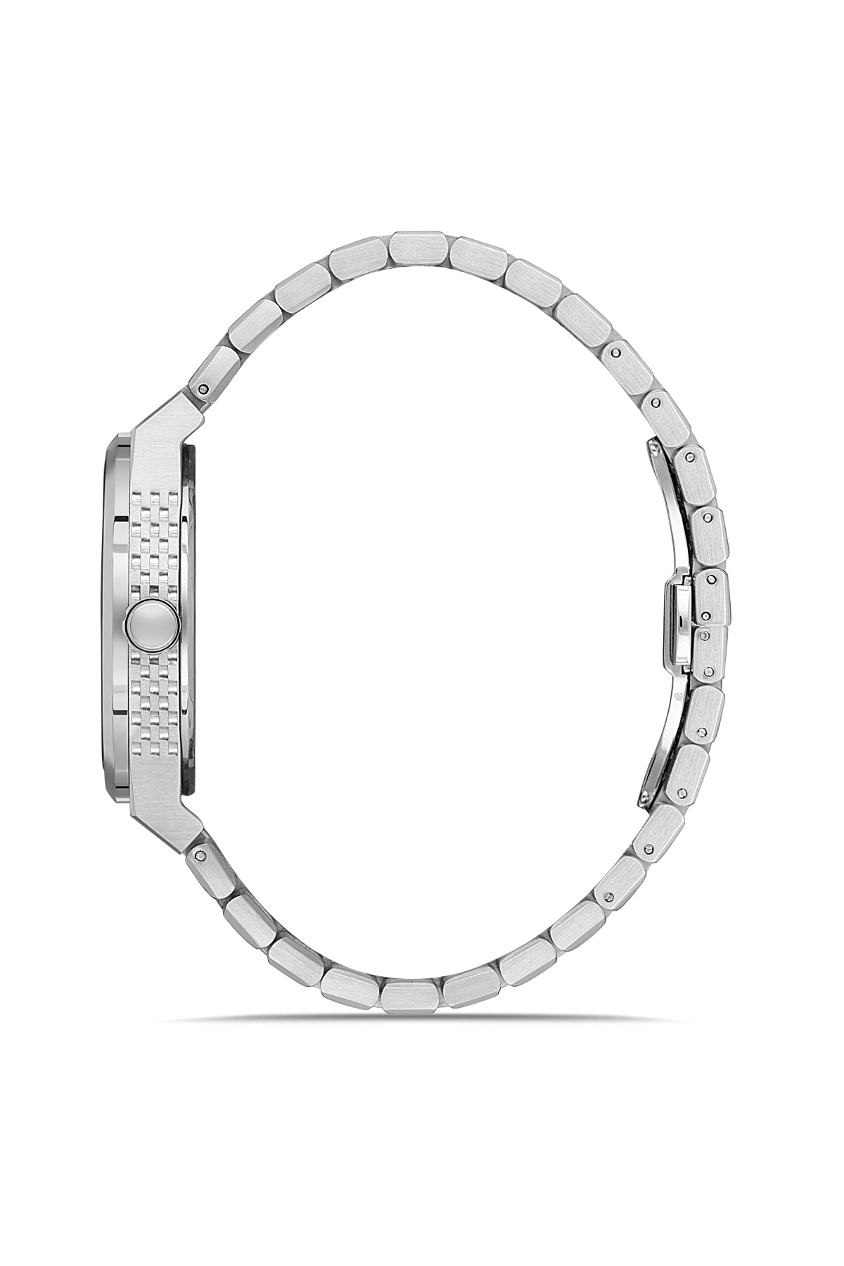 RMS Herrenuhr mit türkisfarbenem Zifferblatt und silberfarbenem Gehäuse – RMS.1.AG1586.08