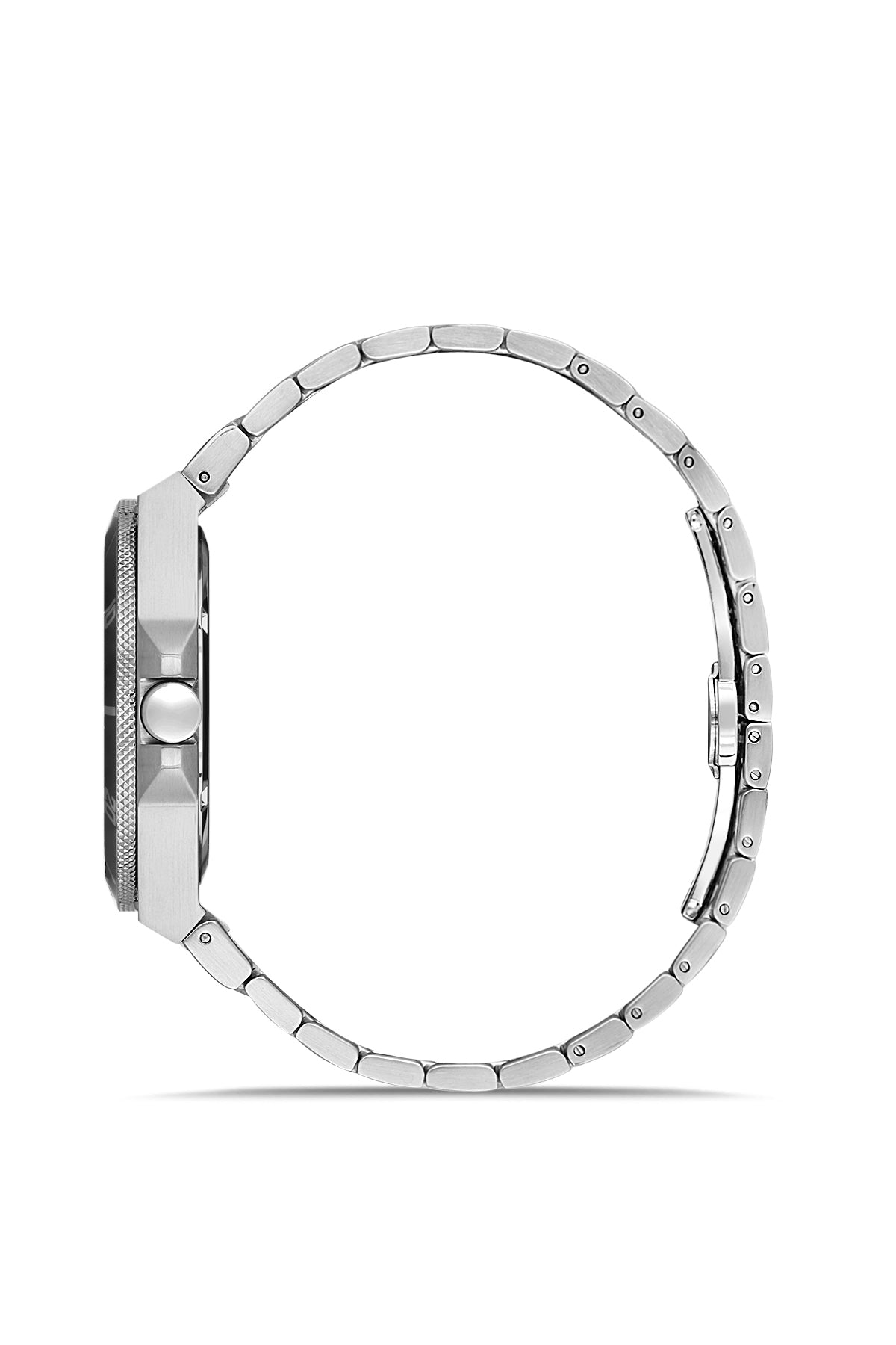 RMS Black Dial Silver Coated Men's Watch - RMS.1.AG1409.01