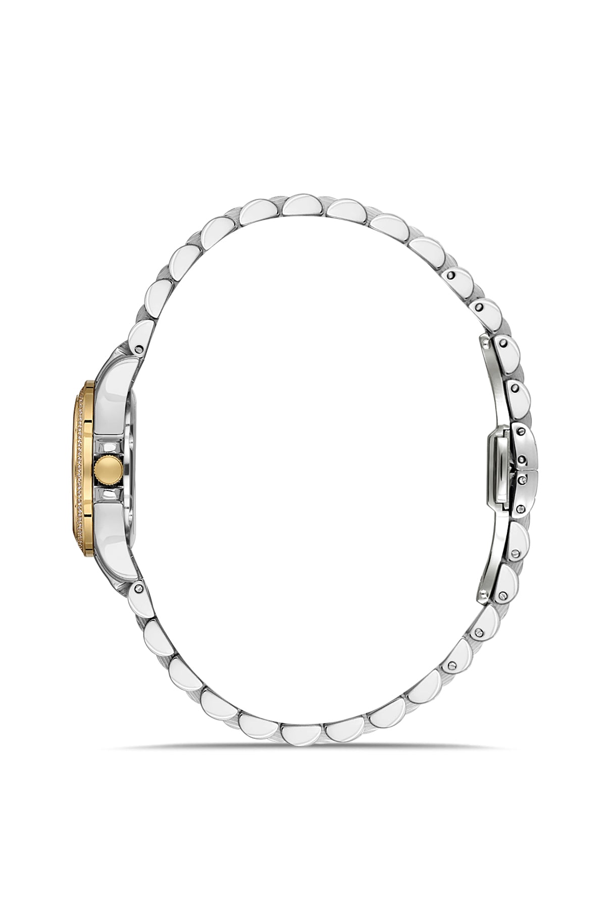 RMS Silver Dial Yellow White Coated Women's Watch - RMS.1.AG1604.05