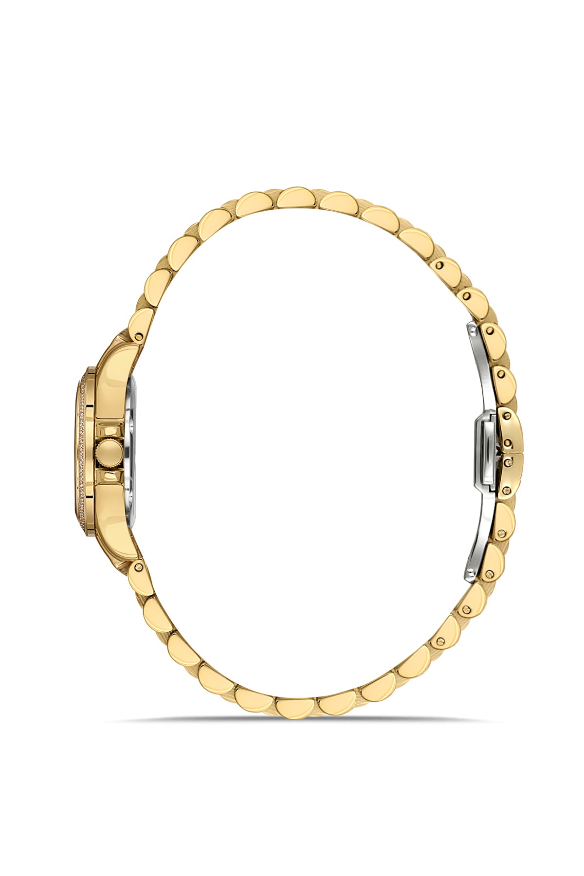 RMS Silver Dial Yellow Coated Women's Watch - RMS.1.AG1604.06