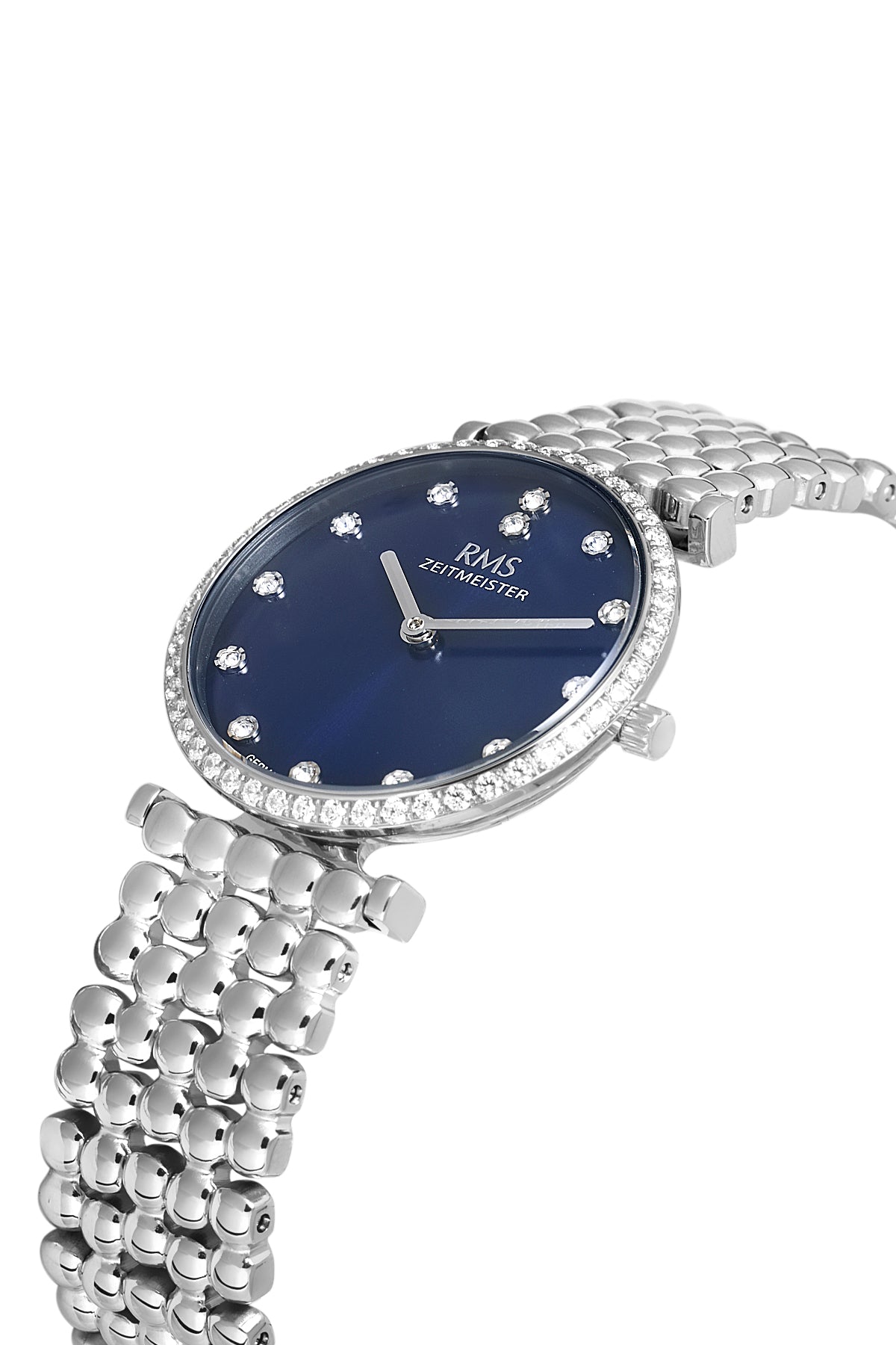 RMS Women's Blue Dial Silver Stainless Steel Watch - RMS.1.AG1647.03 - 3