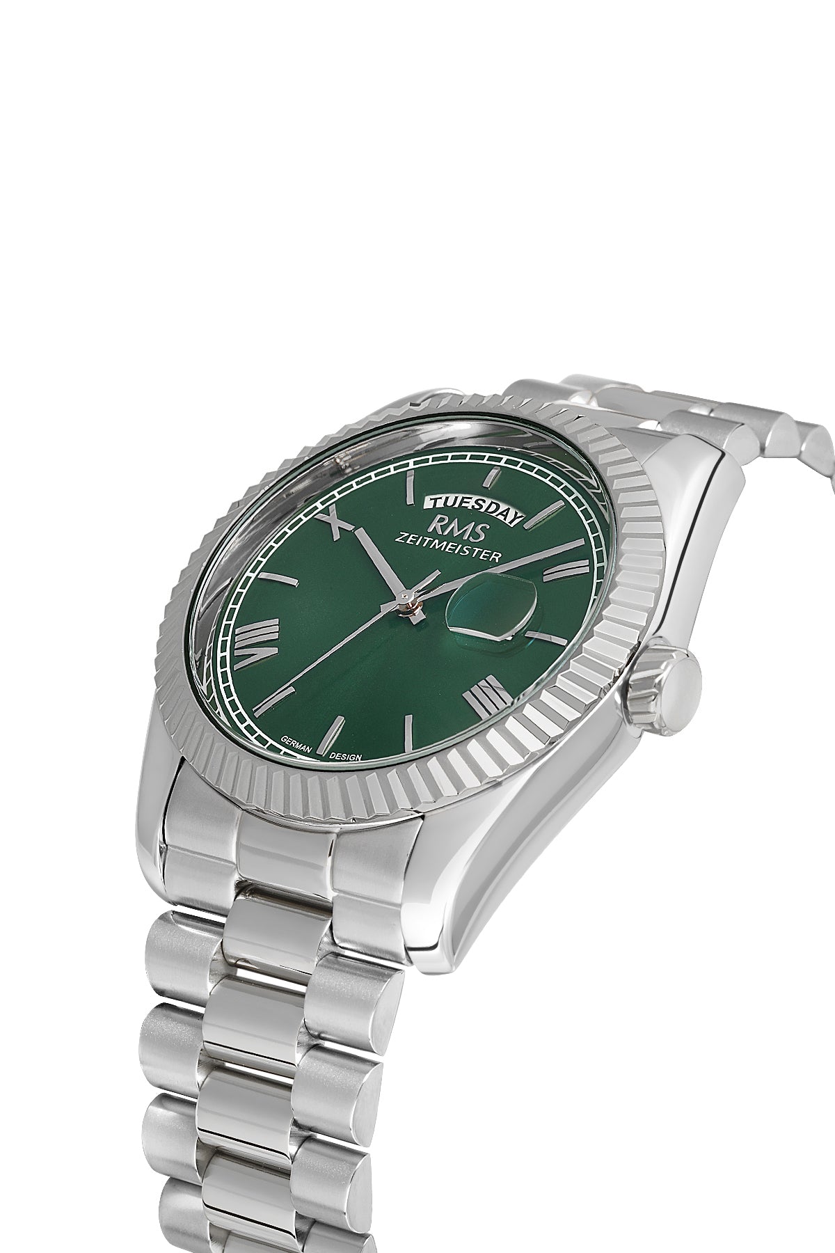 RMS Green Dial Silver Coated Men's Watch - RMS.1.AG1641.05 - 3