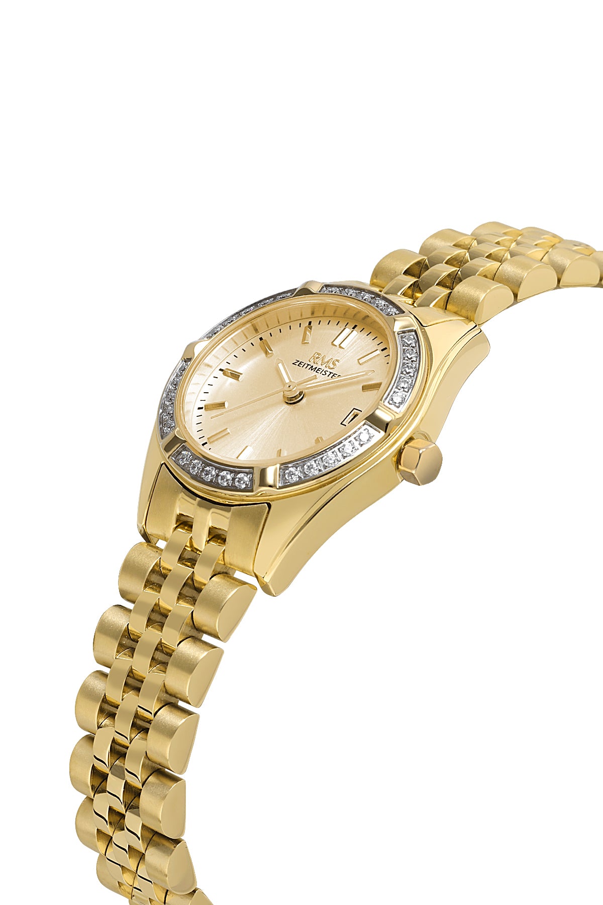 RMS Yellow Dial Yellow White Coated Women's Watch - RMS.1.AG1605.05