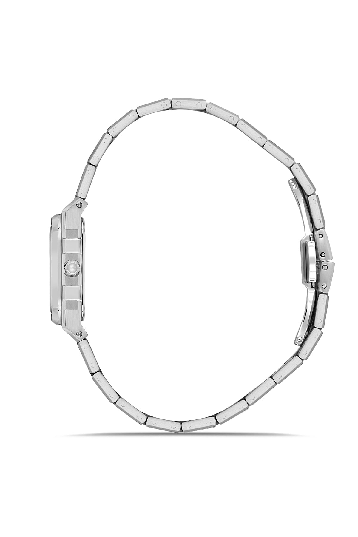 RMS Zeitmeister RMS.1.AG1581.08 women's watch with tiffany blue dial, silver case and stainless steel bracelet – side view