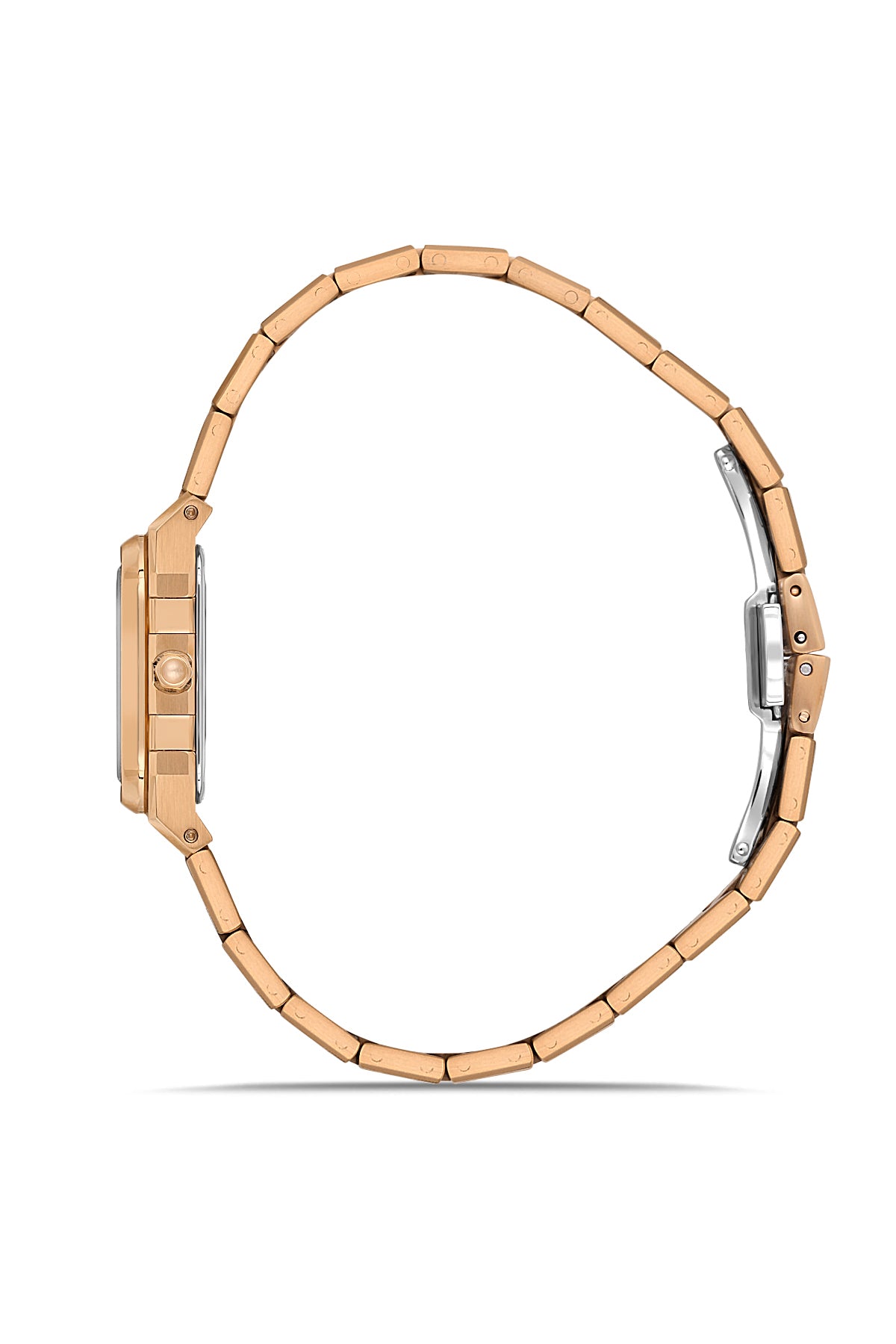 RMS Zeitmeister RMS.1.AG1581.10 women's watch with rose dial, rose case and stainless steel bracelet – side view
