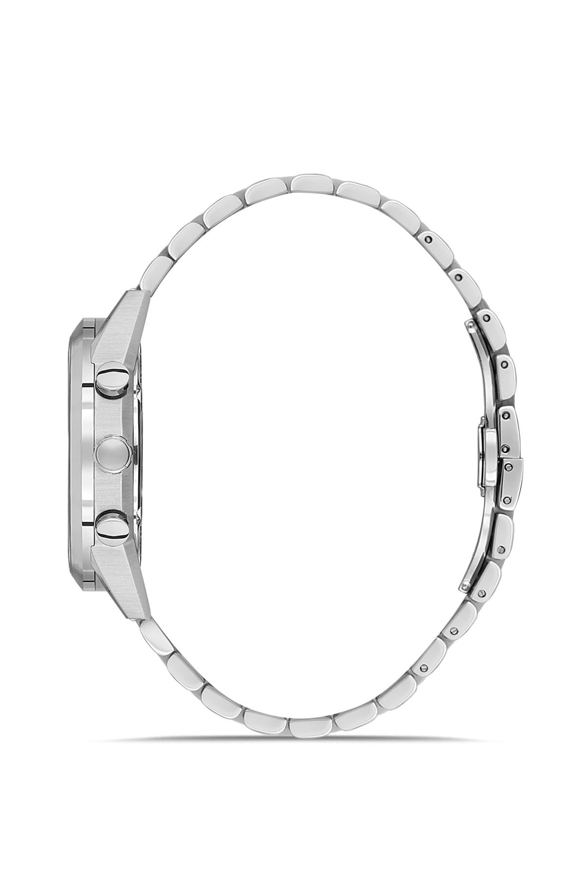 RMS Black Dial Silver Coated Men's Watch - RMS.1.AG1593.03