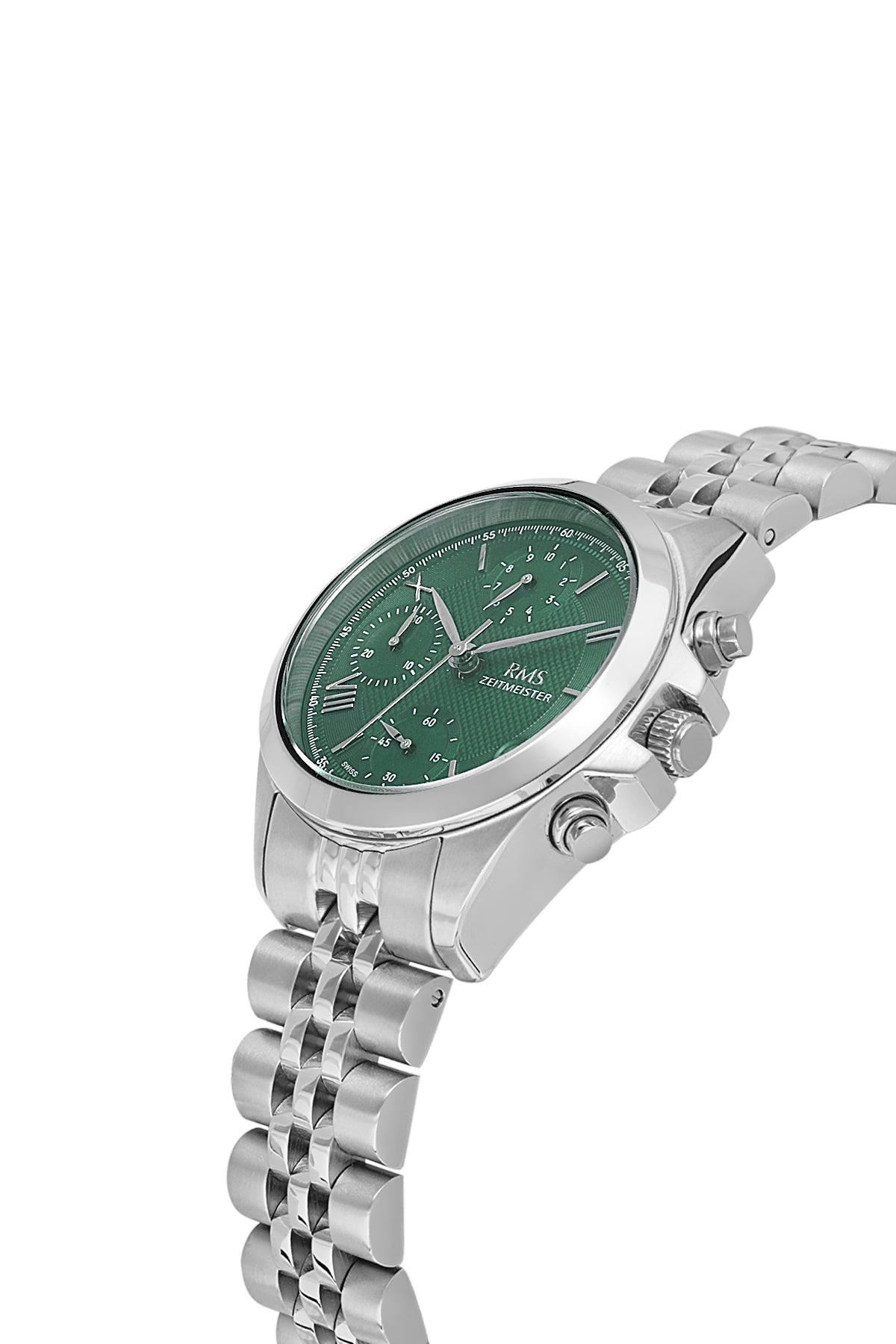 RMS Green Dial Silver Coated Women's Watch - RMS.1.AG1599.04 - 3