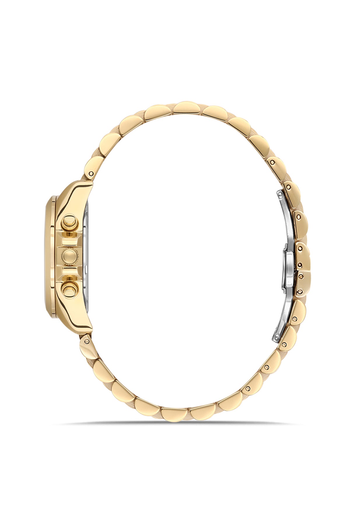 RMS Silver Dial Yellow Coated Women's Watch - RMS.1.AG1599.08