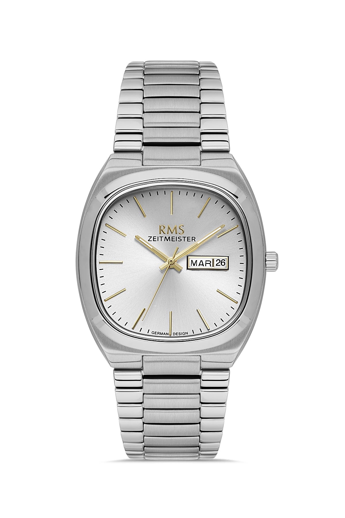 RMS Silver Dial Silver Coated Men's Watch - RMS.1.AG2049.01