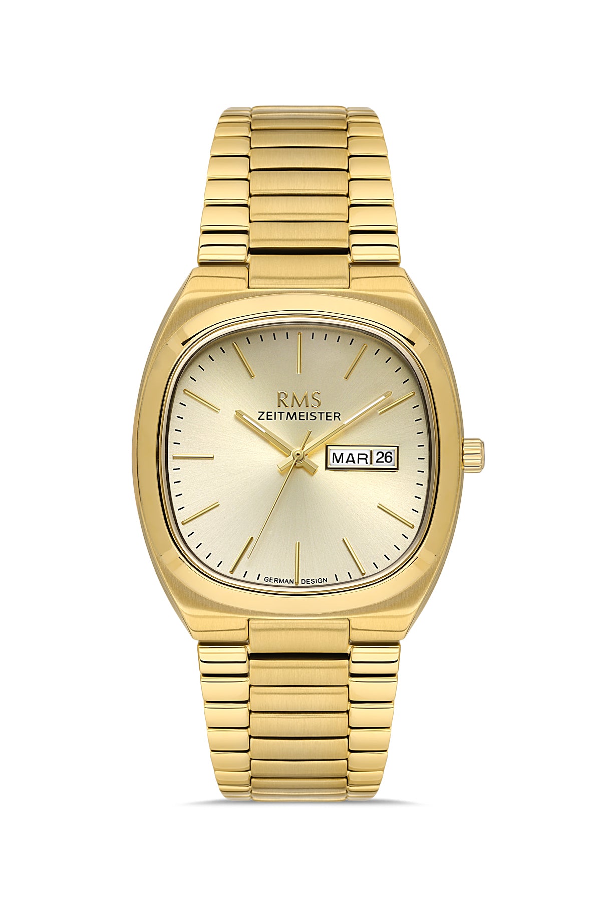 RMS Yellow Dial Yellow Coated Men's Watch - RMS.1.AG2049.08