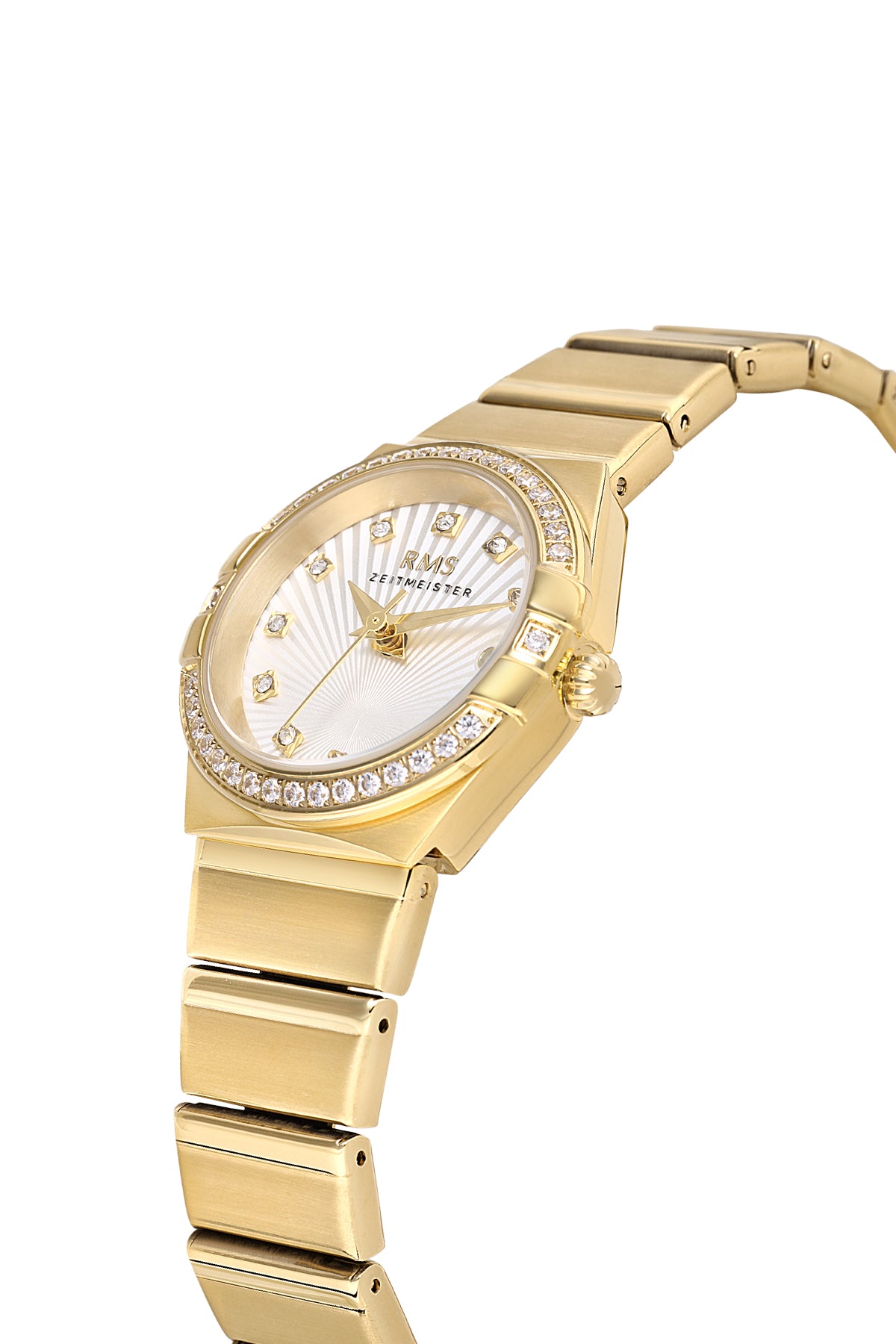 RMS Women's Silver Dial Gold Stainless Steel Watch - RMS.1.AG2057.06