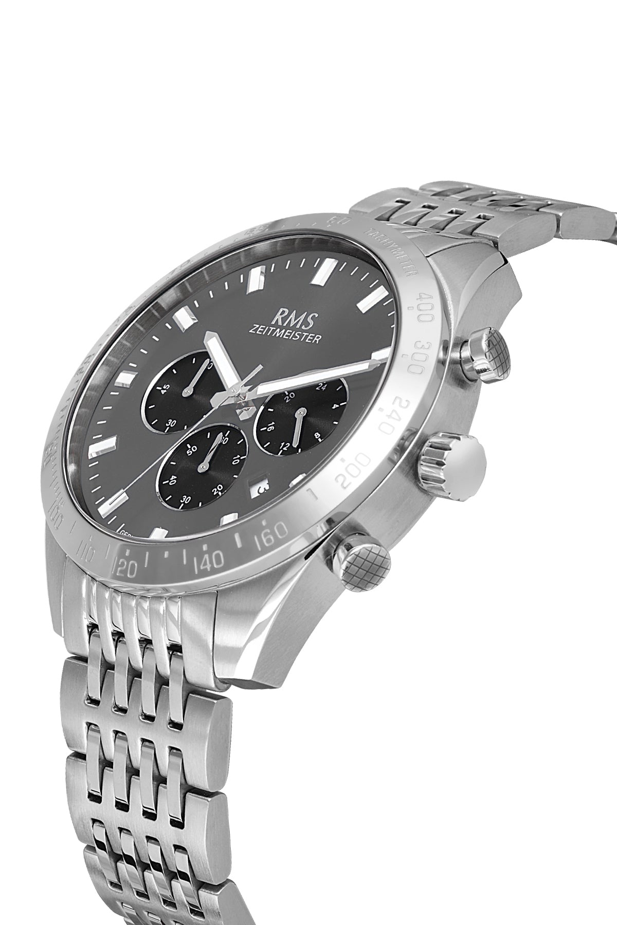 RMS Men's Gray Dial Silver Stainless Steel Watch - RMS.1.AG2053.05