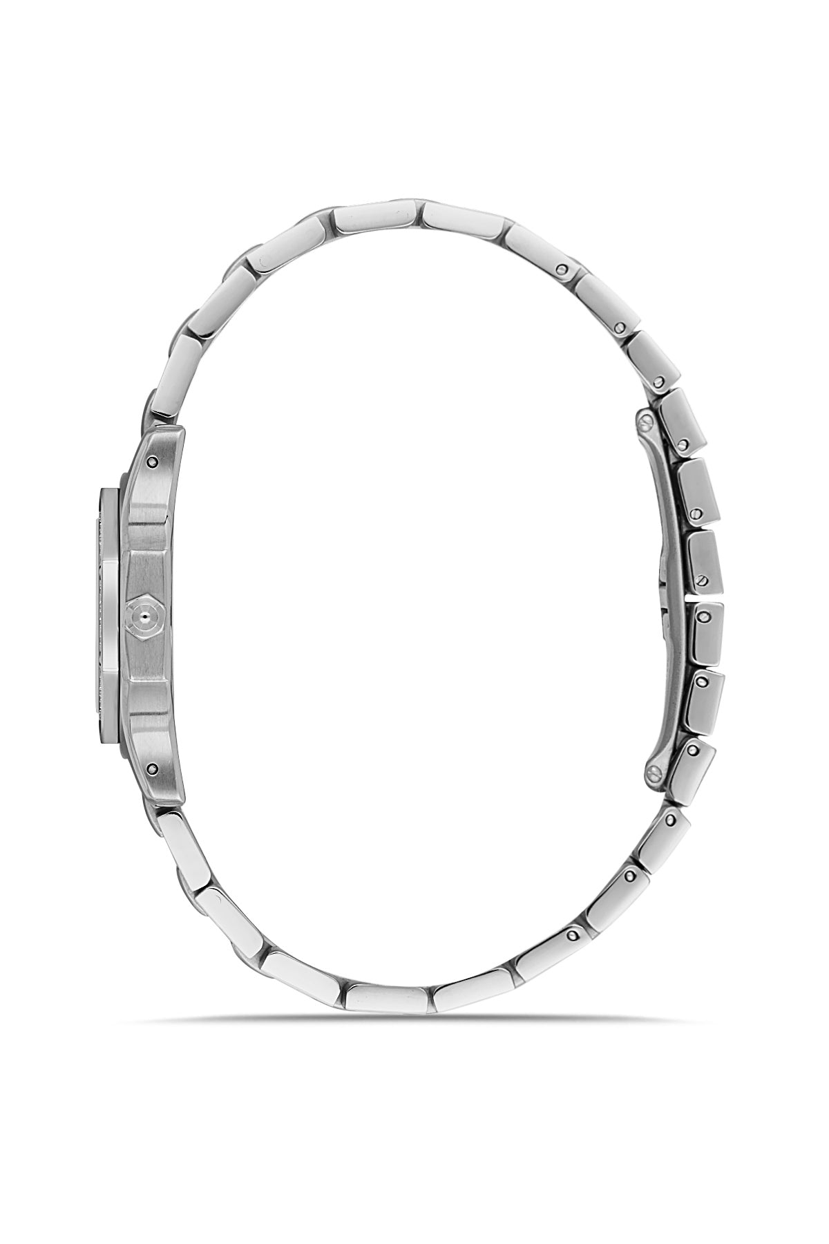 RMS Women's Silver Dial Silver Stone Detailed Stainless Steel Watch - RMS.1.AG2107.10