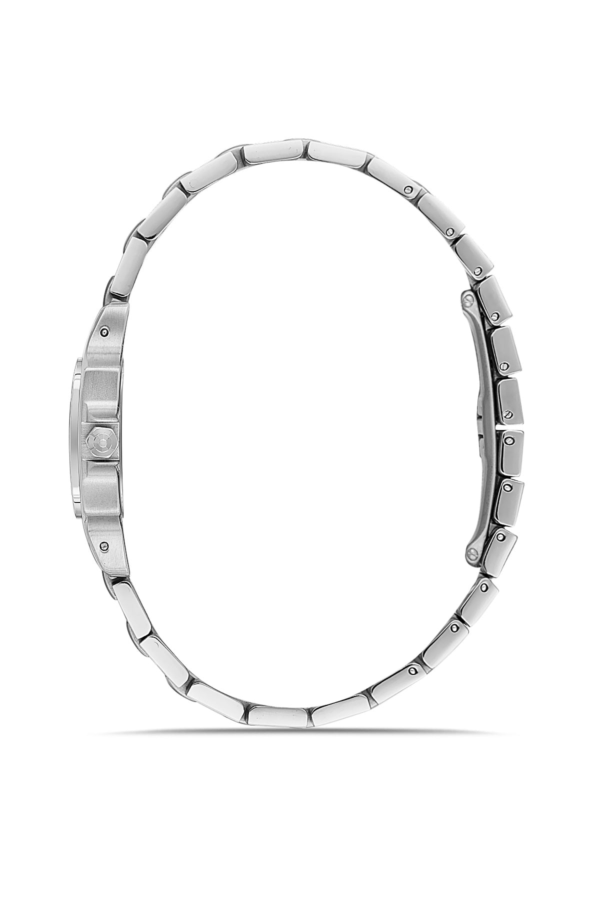 RMS Zeitmeister RMS.1.AG2108.19 women's watch with green dial, silver case and stainless steel bracelet – side view