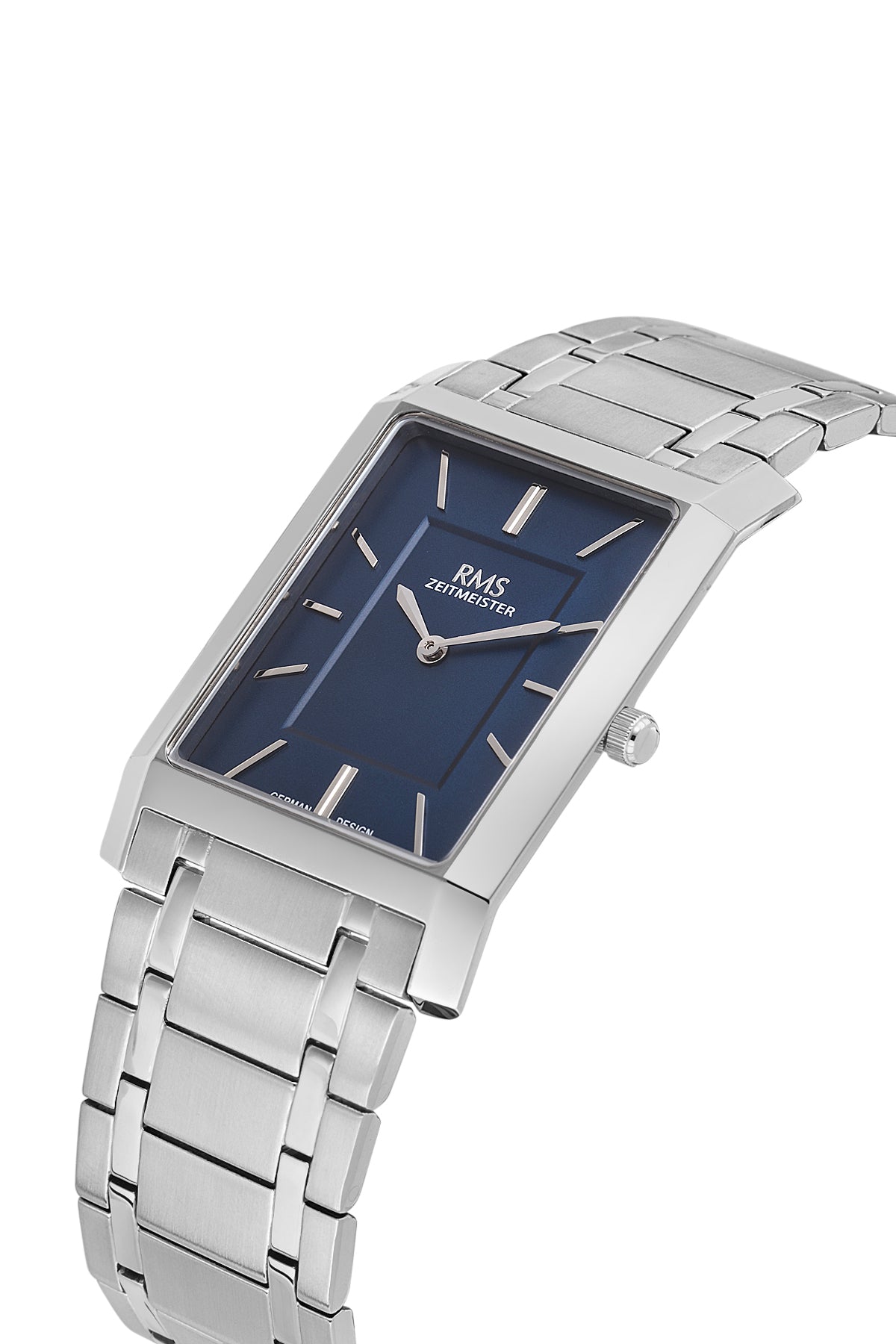 RMS Men's Blue Dial Silver Stainless Steel Watch - RMS.1.AG2120.13