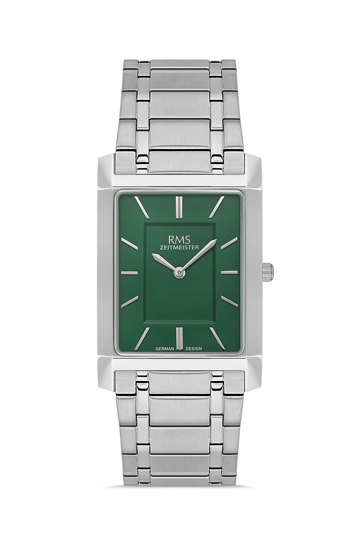 RMS Men's Green Dial Silver Stainless Steel Watch - RMS.1.AG2120.19