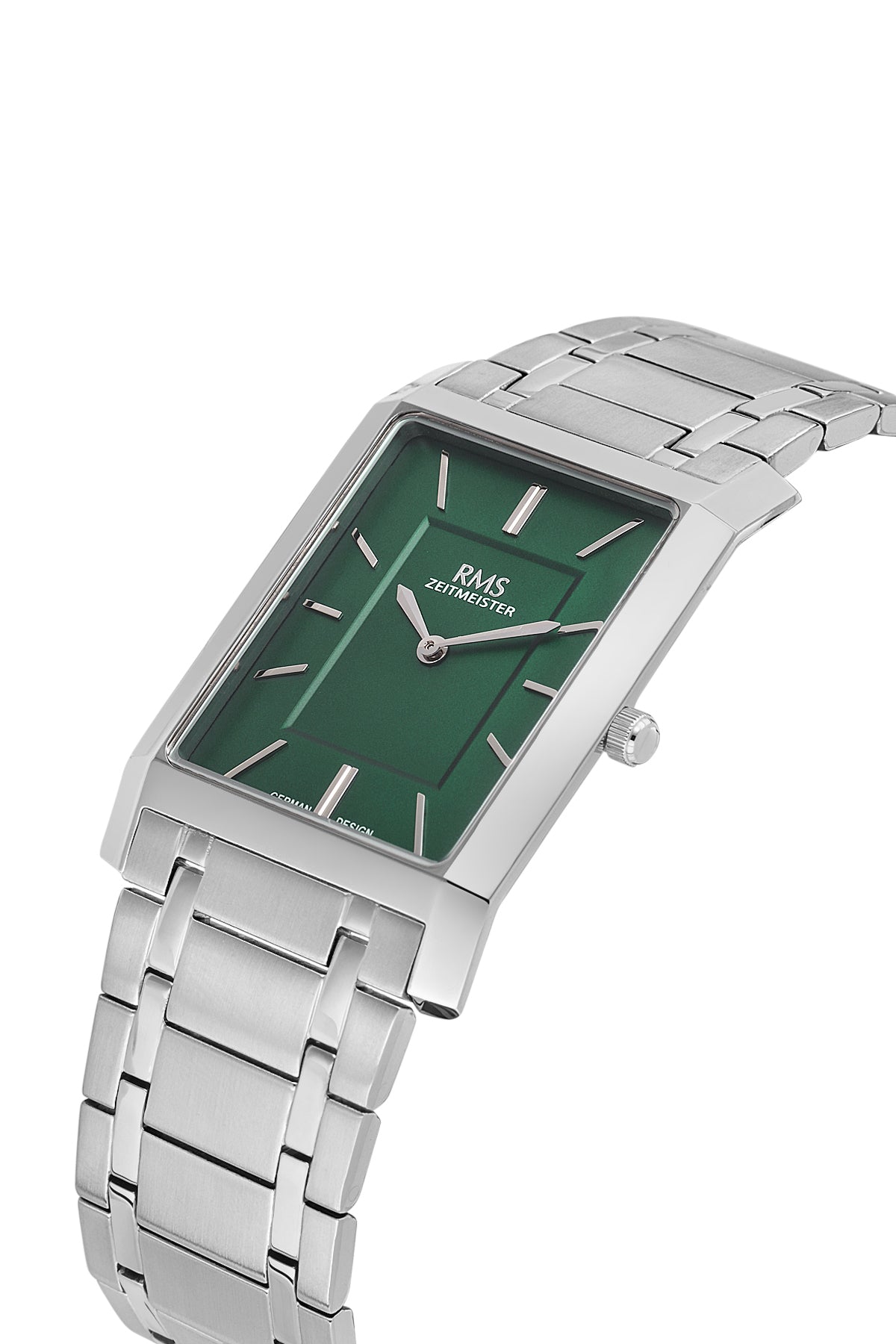 RMS Men's Green Dial Silver Stainless Steel Watch - RMS.1.AG2120.19 - 3