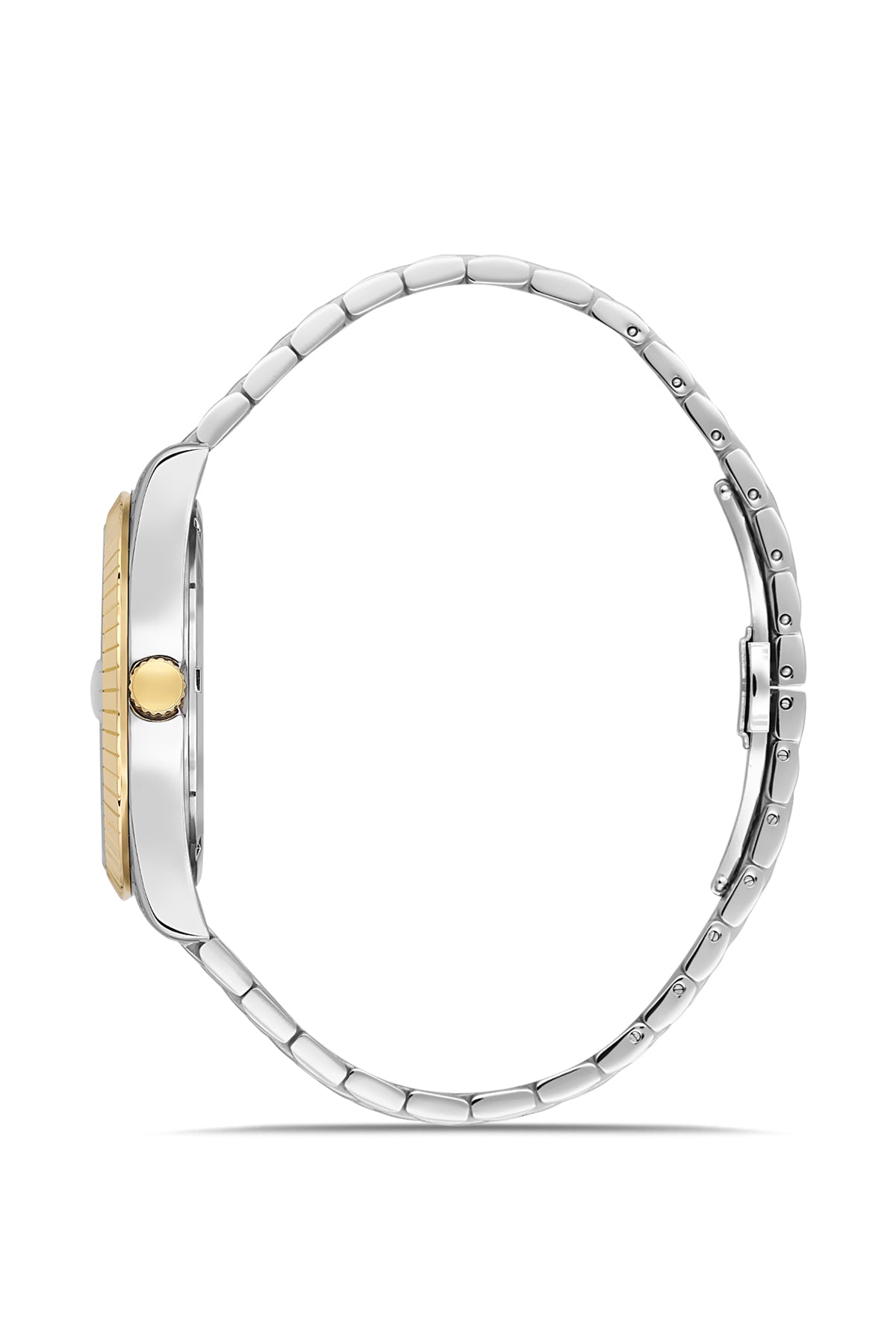 RMS Men's Silver Dial Gold & Silver Calendar Stainless Steel Watch - RMS.1.AG2125.40