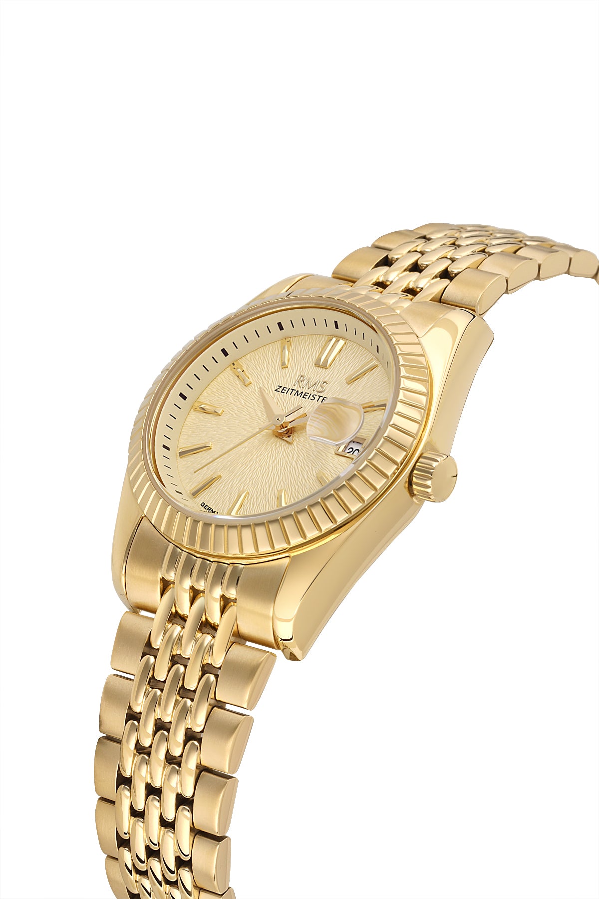 RMS Women's Gold Dial Gold Stainless Steel Watch - RMS.1.AG2126.25
