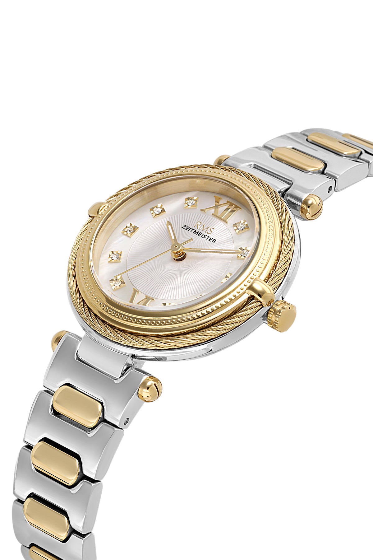 RMS Women's Silver Dial Gold & Silver Stainless Steel Watch - RMS.1.AG2135.40