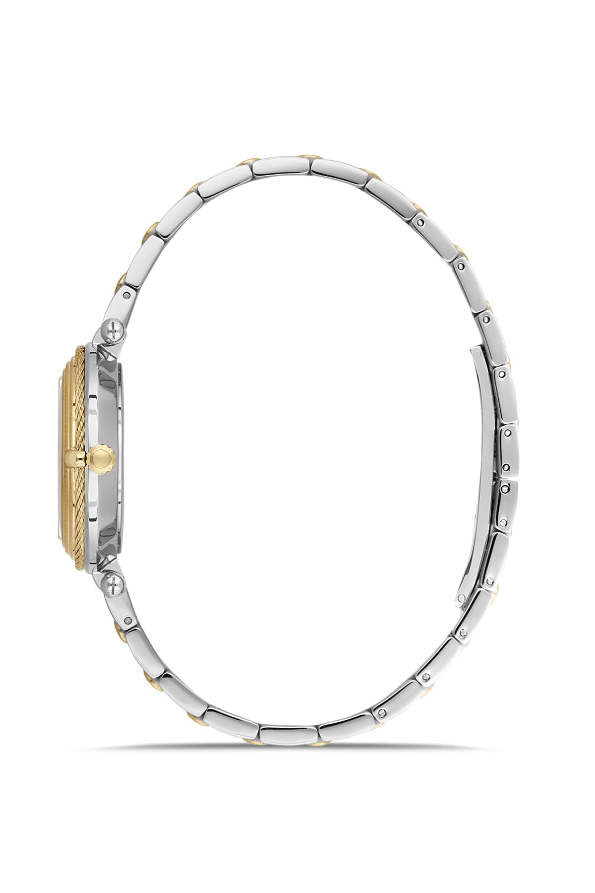 RMS Women's Black Dial Gold & Silver Stainless Steel Watch - RMS.1.AG2135.42