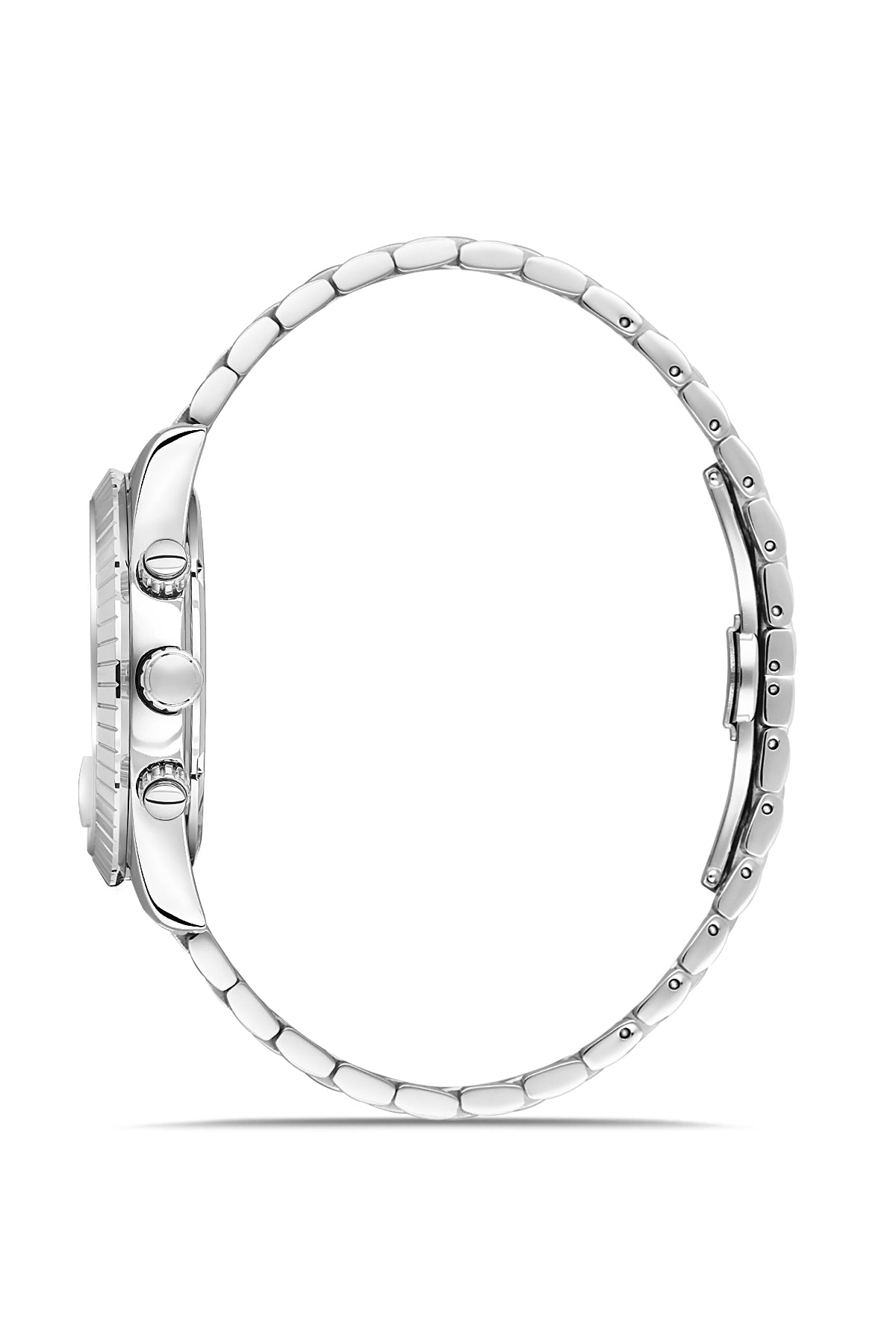 RMS Zeitmeister Grey Dial Silver Plated Men's Watch - Stainless Steel Bracelet - RMS.1.AG2184.115