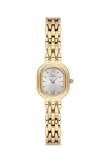 RMS Zeitmeister Silver Dial Gold Plated Women's Watch - Stainless Steel Bracelet - RMS.1.AG2187.20