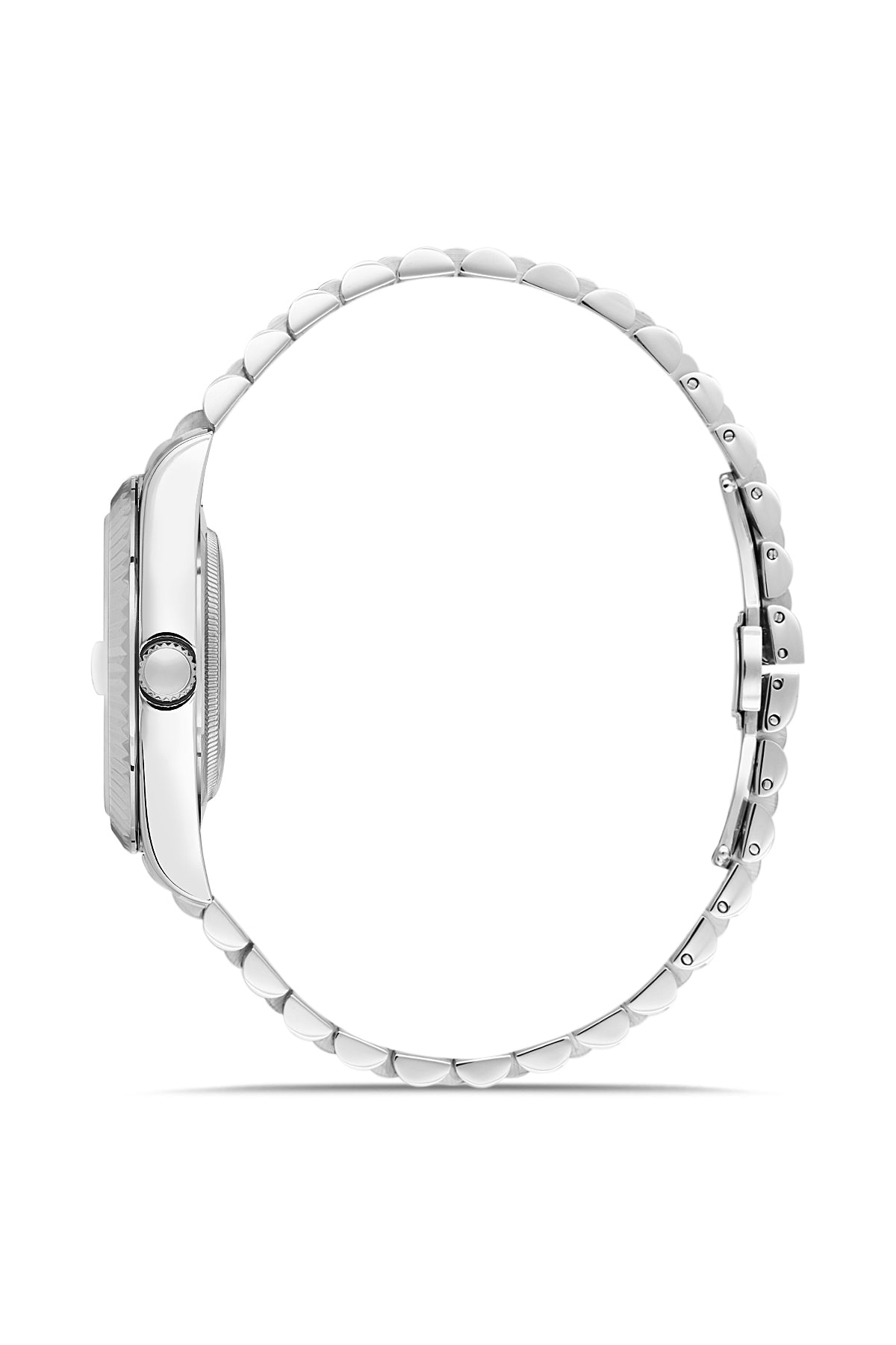RMS Zeitmeister RMS.1.AG2147.10 men's watch with silver dial, silver case and stainless steel bracelet – side view