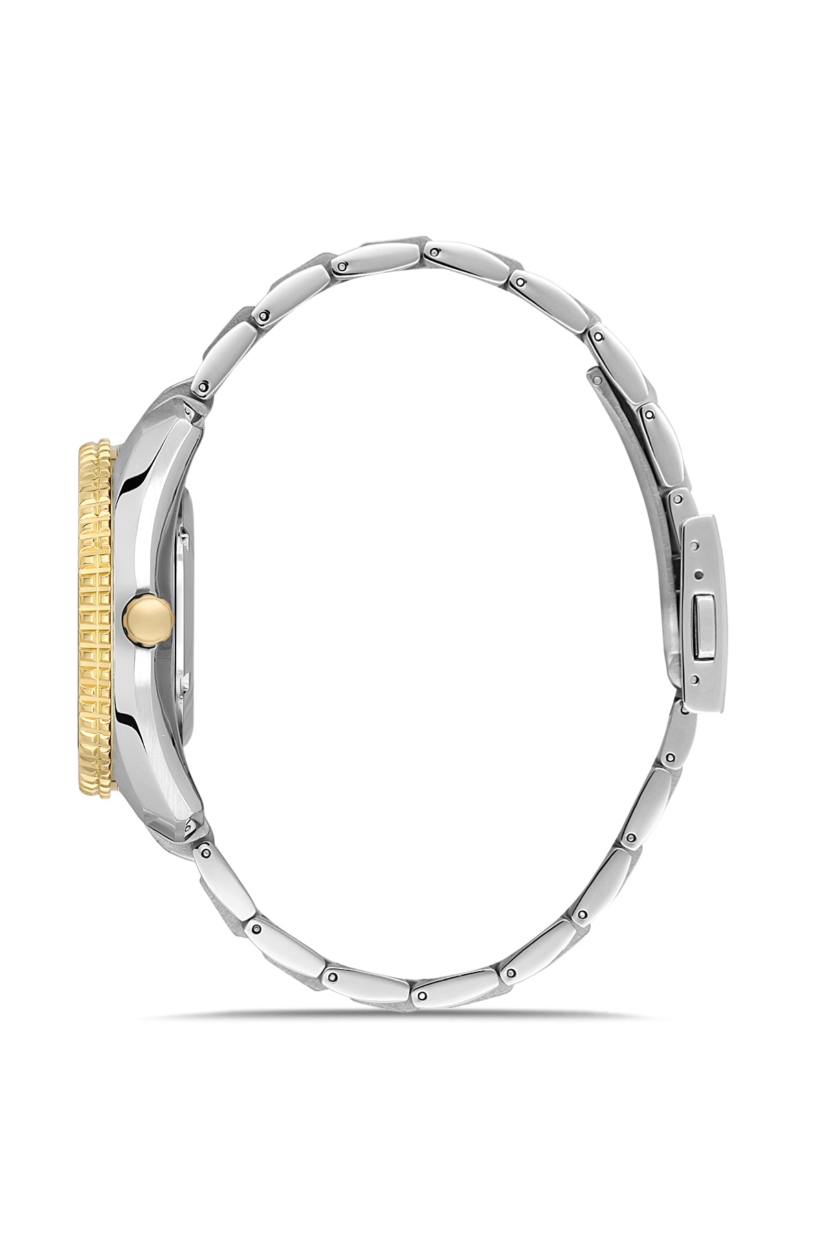 RMS Zeitmeister Blue Dial Gold & Silver Plated Men's Watch - Stainless Steel Bracelet - RMS.1.AG2133.43