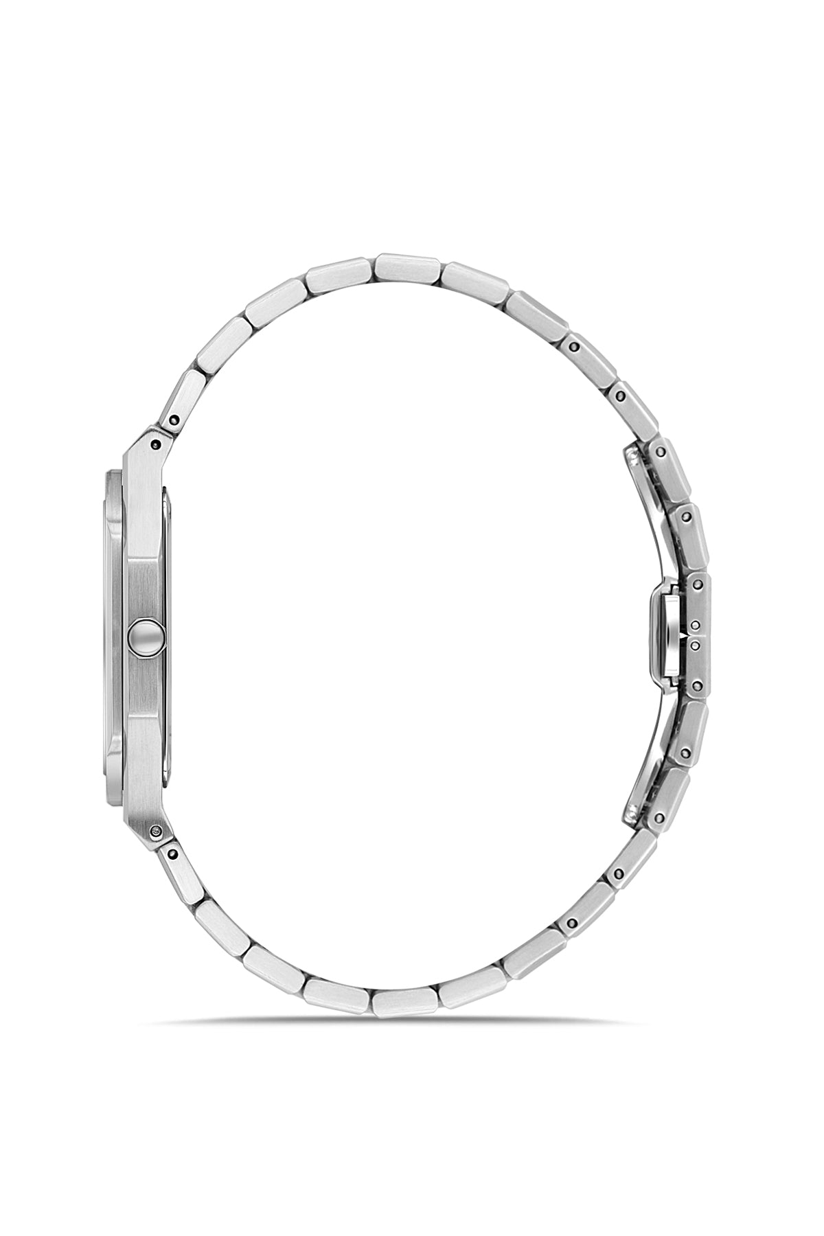 RMS Zeitmeister RMS.1.AG2181.113 men's watch with burgundy dial, silver case and stainless steel bracelet – view 2