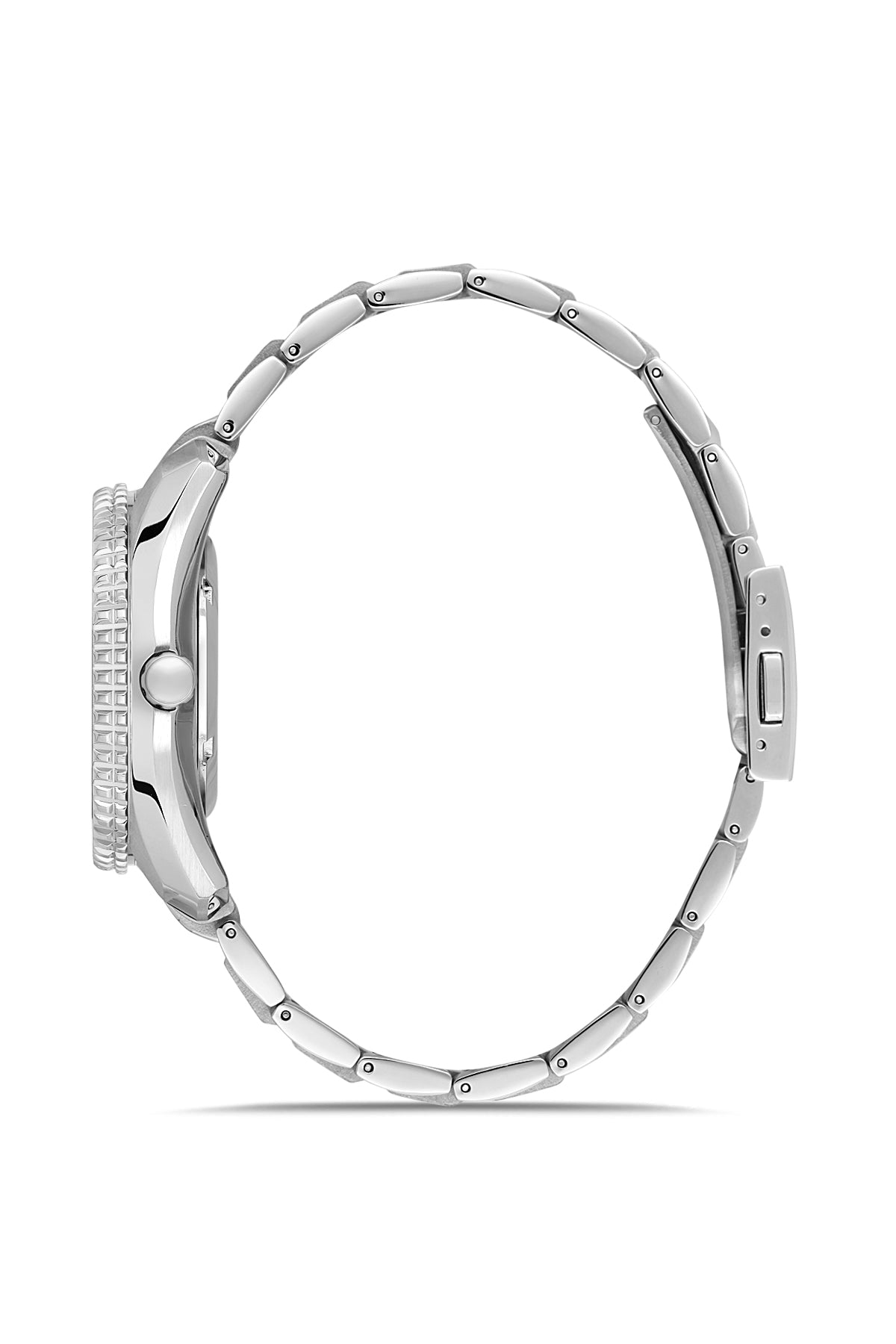 RMS Zeitmeister Grey Dial Silver Plated Men's Watch - Stainless Steel Bracelet - RMS.1.AG2133.1015